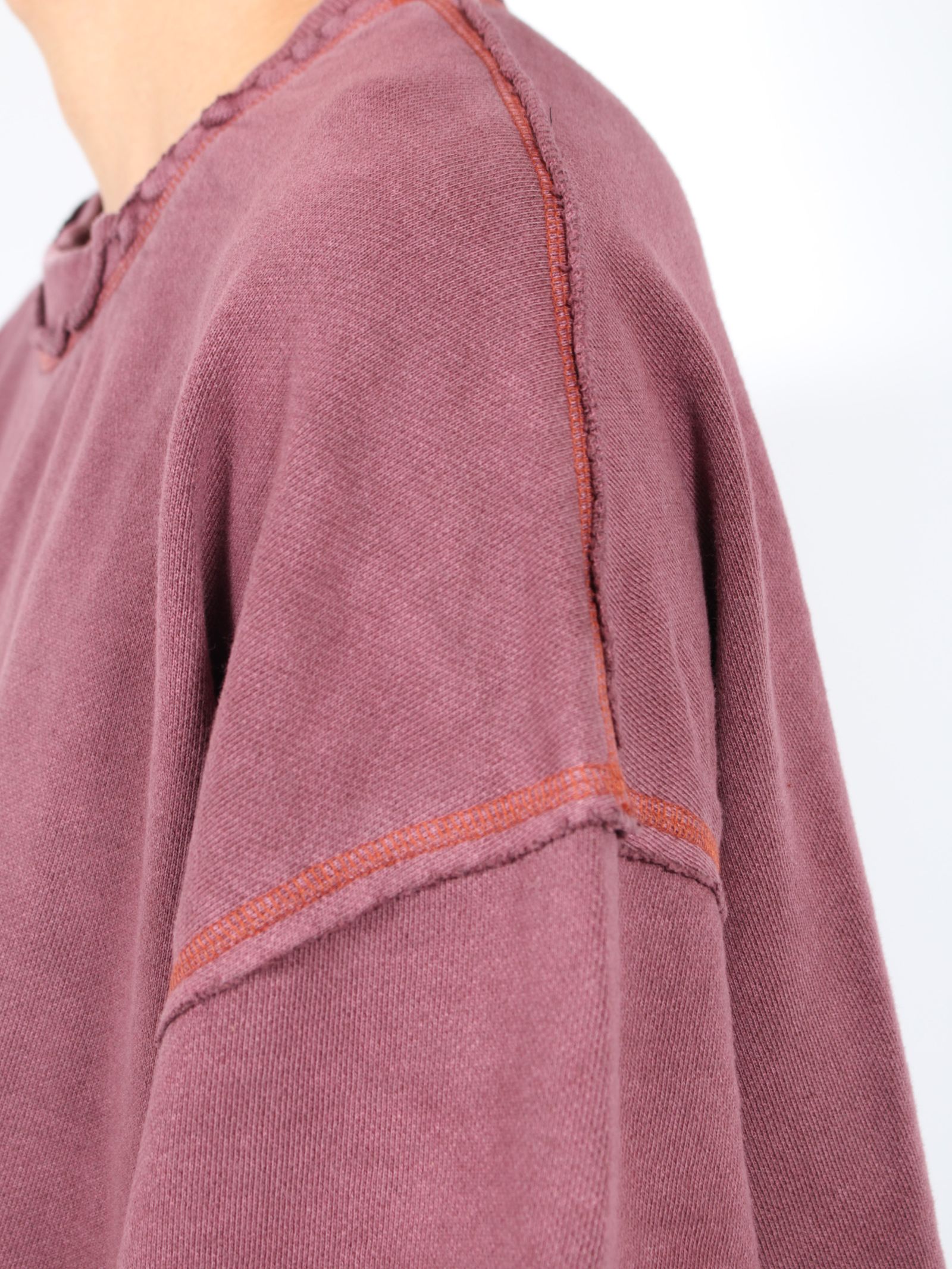 【24AW】ピグメント ペンタグラム コットン クルーネック スウェット / PIGMENT DYE COTTON CREWNECK SWEATER 'PENTAGRAM / ブラウン