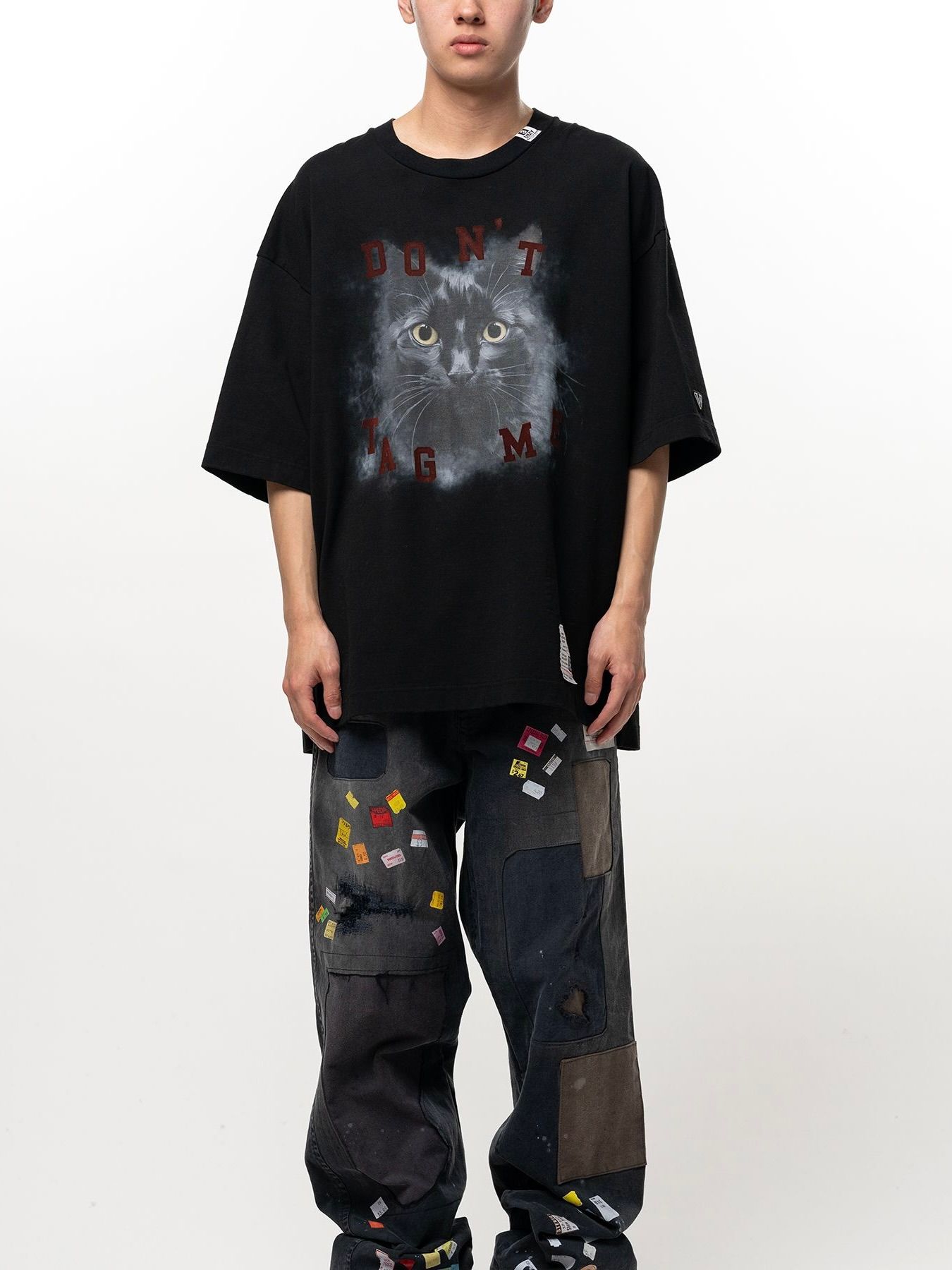 【26AW】キャット プリンテッド Tシャツ / CAT PRINTED TEE / ブラック