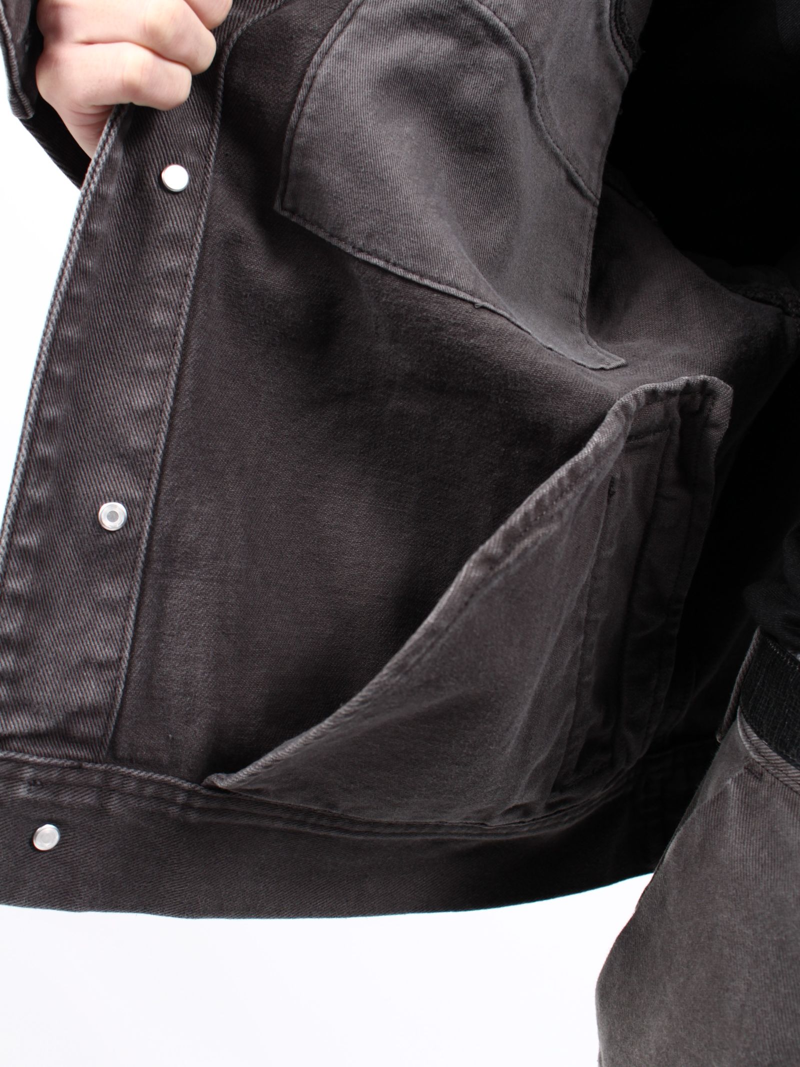 【25SS】ゲム デニムジャケット / GEM DENIM JACKET / STONE LIGHT(チャコールグレー)