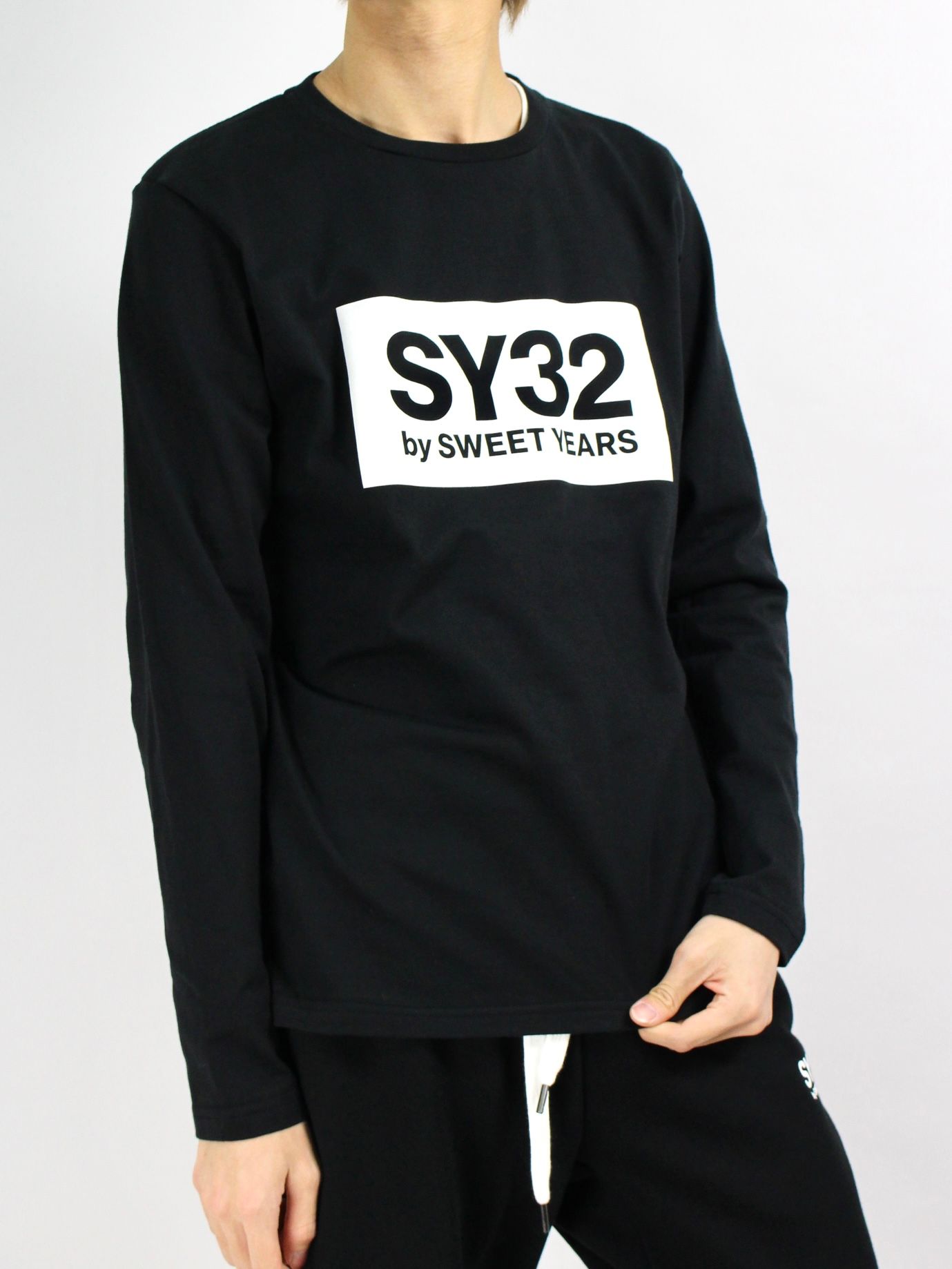 SY32 by SWEET YEARS - ボックスロゴ ロングスリーブTシャツ / BOX 