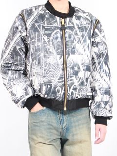 【25SS】Hiroki Tsukuda ブラフィック 転写 FOSTEXコラボ 4WAY リバーシブル ボンバー ジャケット / × FOSTEX 4WAY BOMBER JACKET / ブラック
