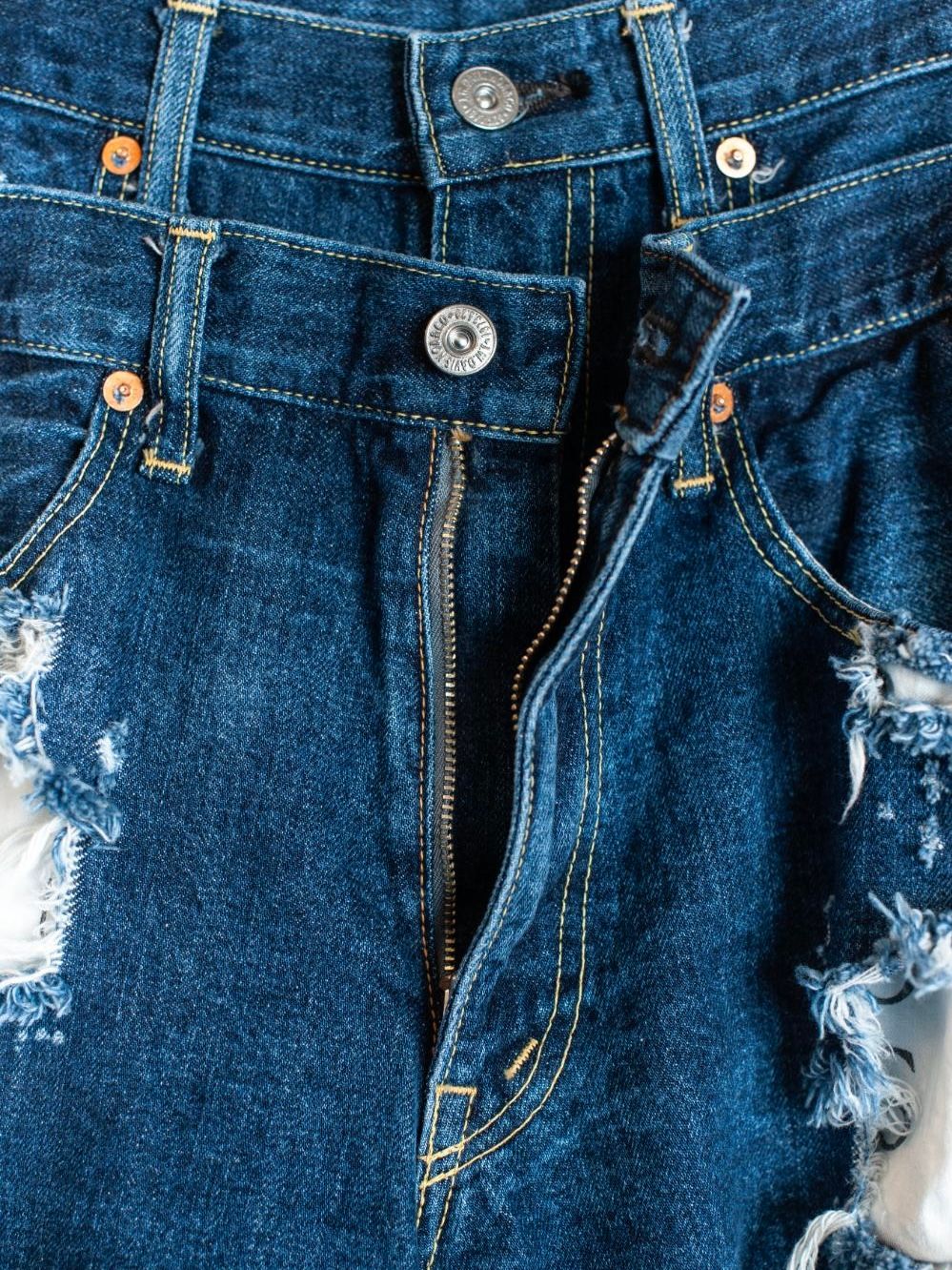 【25AW】リメイク レイヤー デニム パンツ / RE:LAYER 5P DENIM PANTS / インディゴ