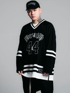 【× MITCHELL & NESS】 ホッケー ジャージー シャツ / HOCKEY JERSEY / ブラック