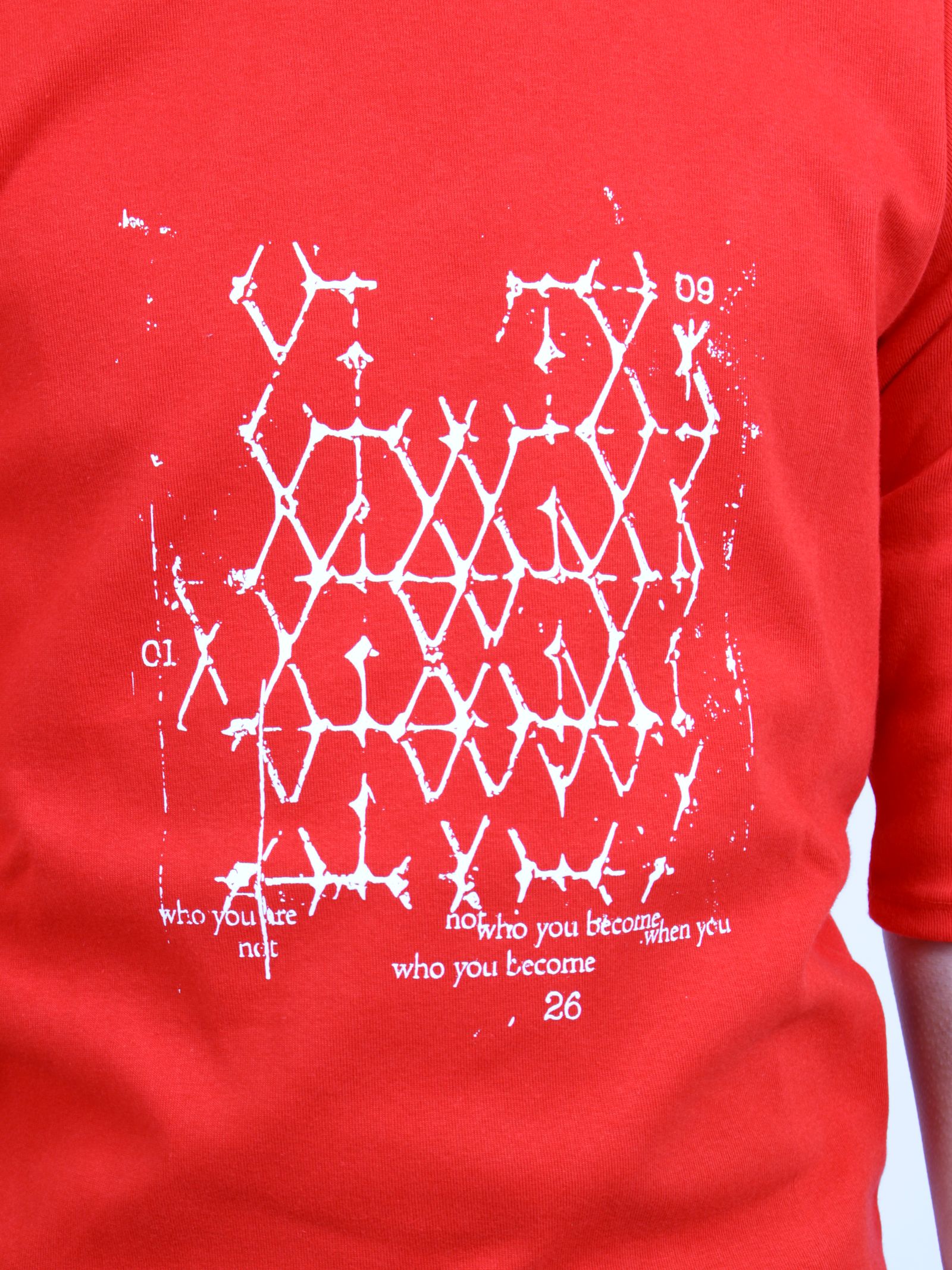 【26SS】ラティス Tシャツ / LATTICE T-SHIRT / レッド