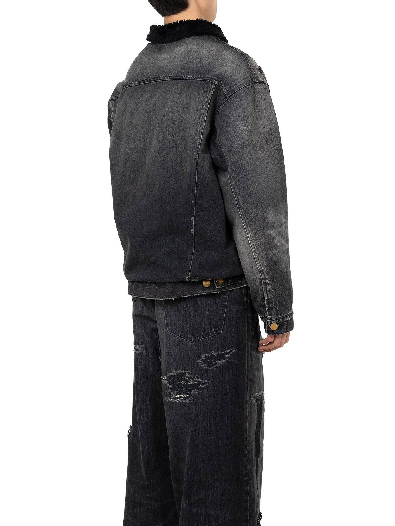 【25AW】ボア ライニング デニム ジャケット / BOA LINING DENIM JACKET / ブラック