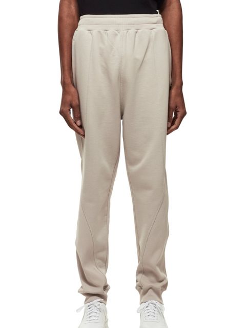 パネルロゴ ライン パンツ / COTTON LOOP BACK CEMENT CONTOUR LINE PANEL PANTS / ベージュ × シルバー