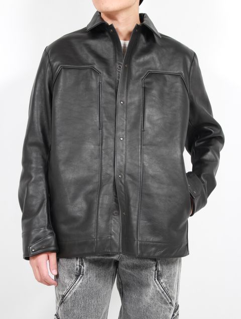 24AW ANOTHER OFFICE Leather Work Jacket