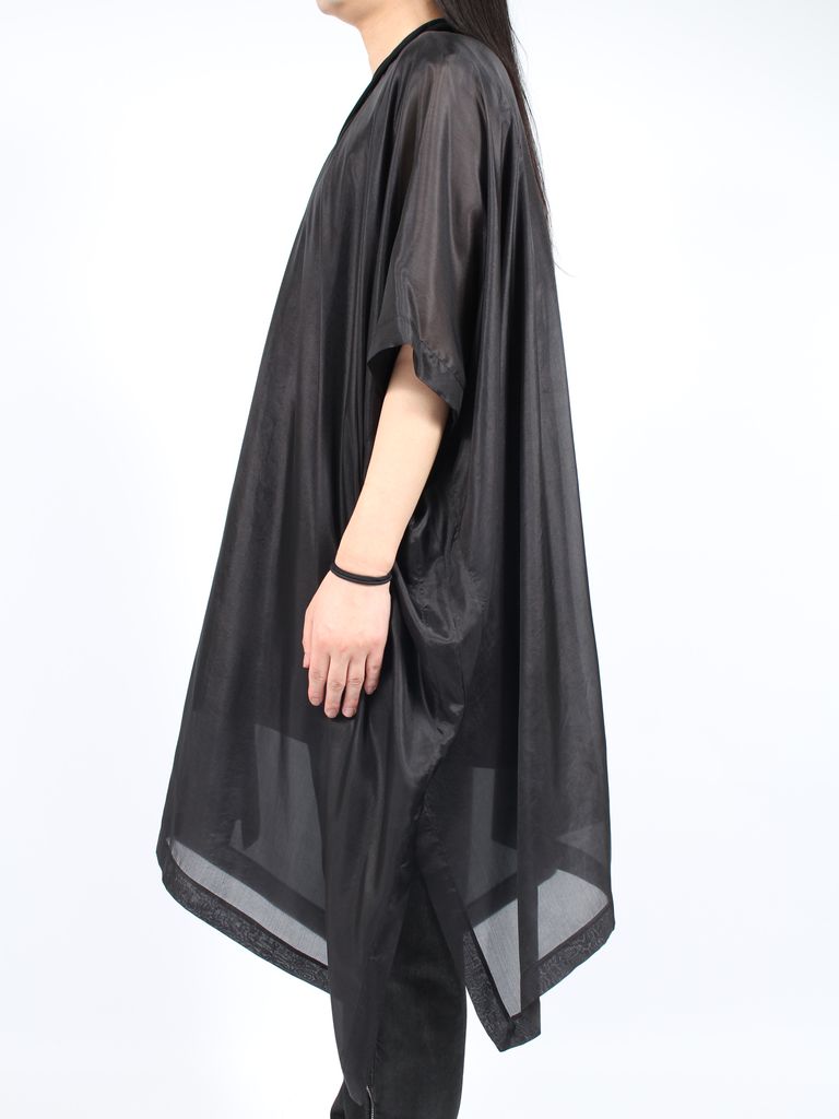 RICK OWENS - 【24SS】シルク ポンチョ フライトジャケット / SL 