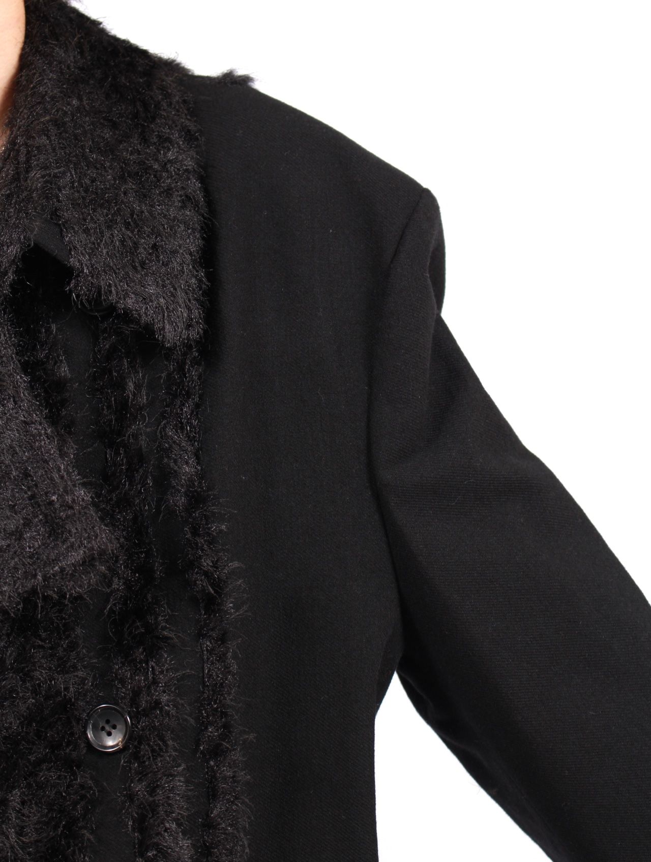 【25AW】ダブル ブレステッド ロングコート / DOUBLE BRESTED COAT / ブラック