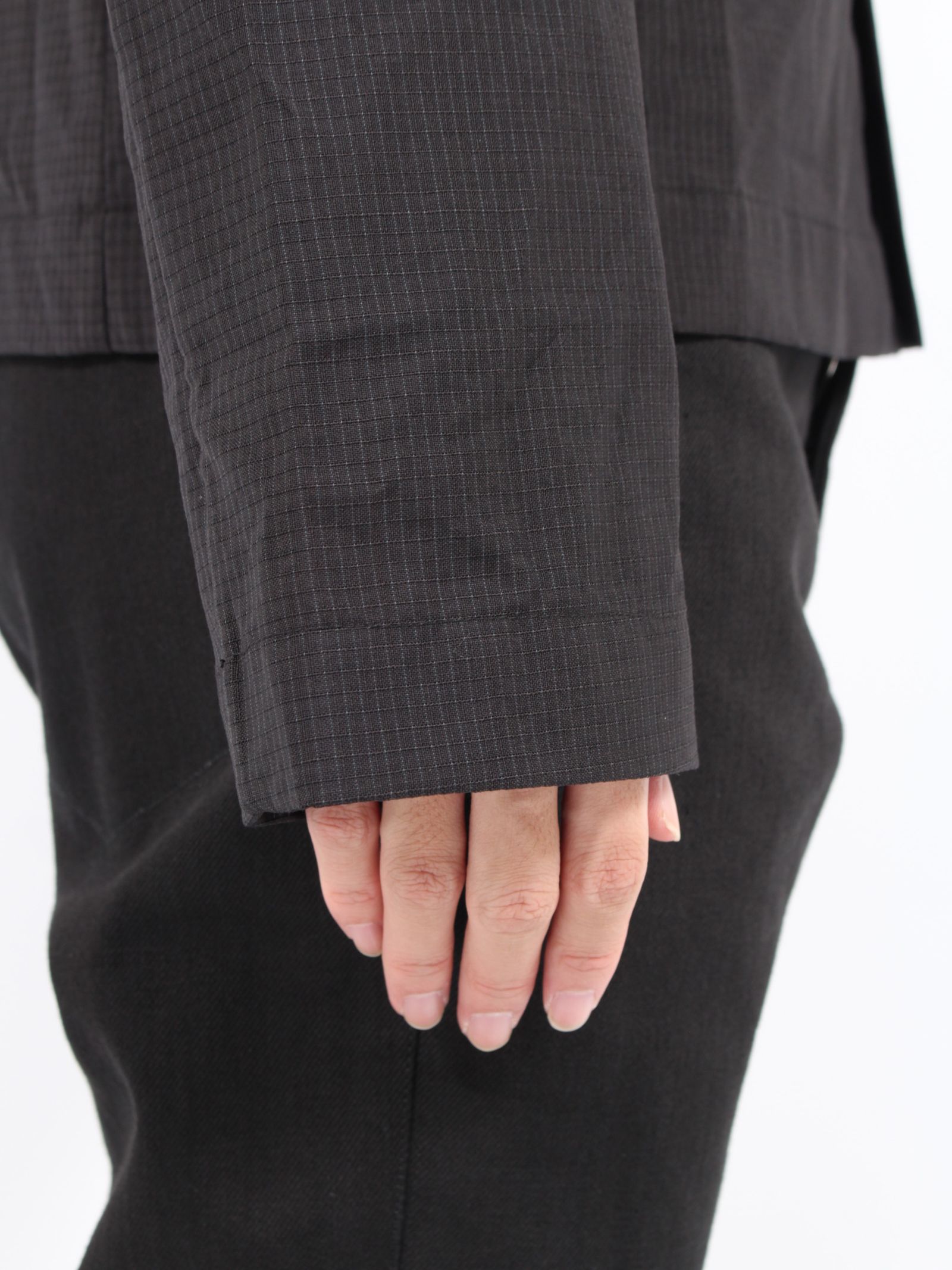 【24AW】2フロント ポケット シャツジャケット / 2 FRONT POCKET SHIRT JACKET / ブラック