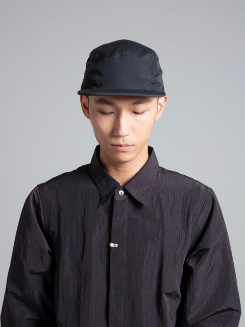 【25SS】5パネル ジェット キャップ  帽子 / 5 PANEL JET CAP / ブラック×シルバー