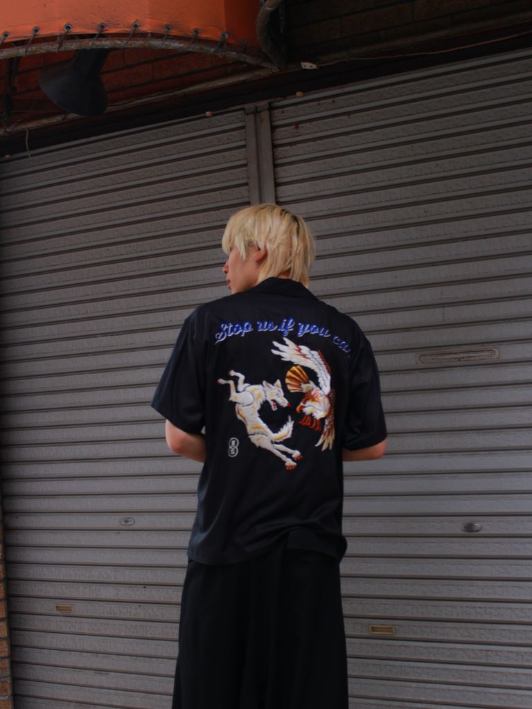 sulvam - 【24SS】sulvam x KOZABURO 刺繍 スカ 開襟 シャツ 