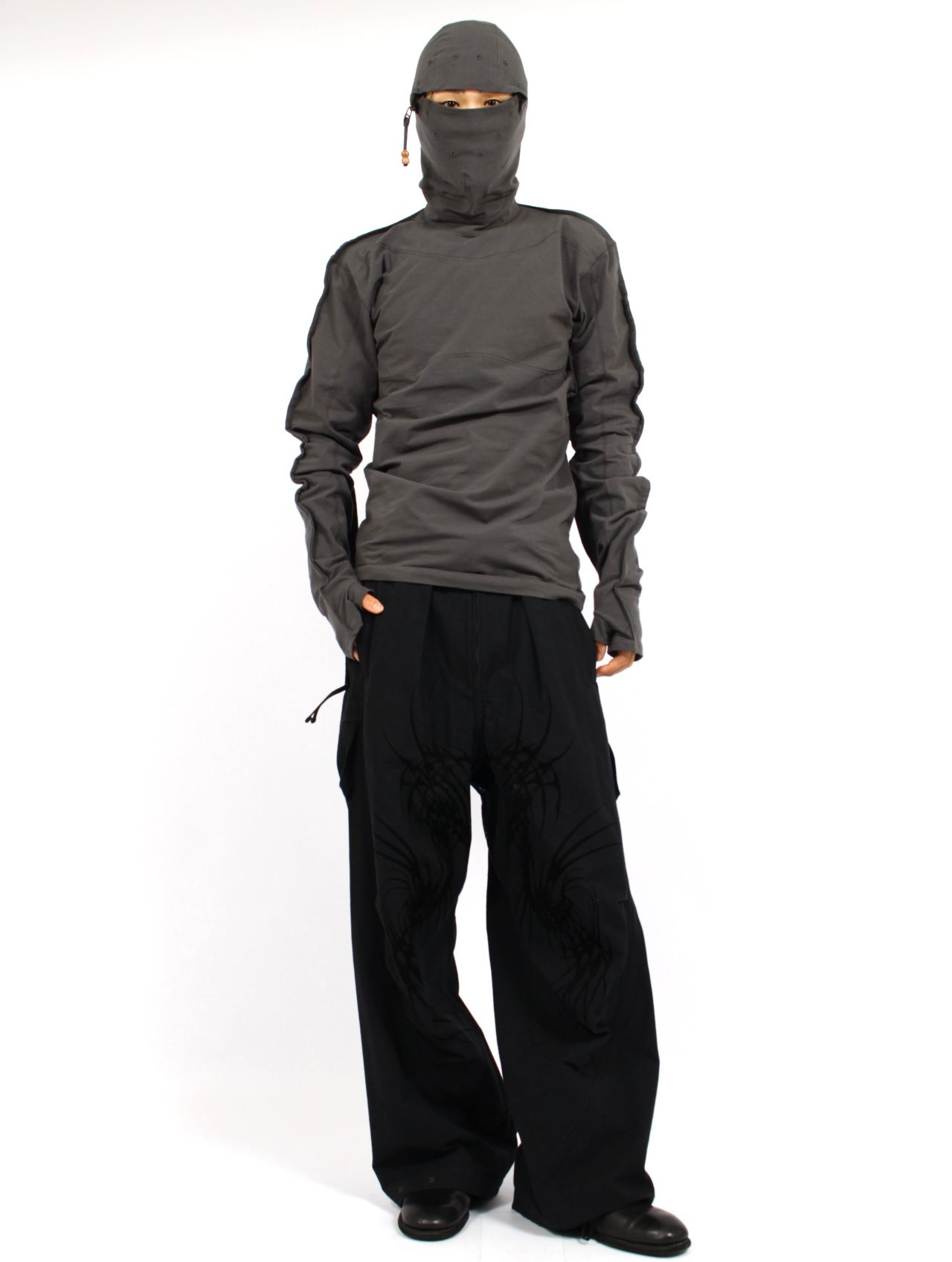 【25AW】サソウ トップス / SASOU TOP / チャコール