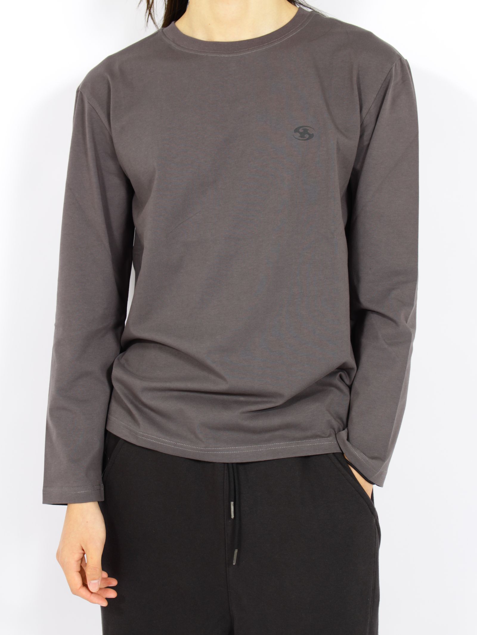 【26AW】ロゴ ロング スリーブ ロンT / LOGO LONG SLEEVE / チャコール
