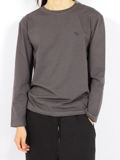 【26AW】ロゴ ロング スリーブ ロンT / LOGO LONG SLEEVE / チャコール