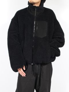 【24AW】2WAY ボア フリース ジャケット / 2WAY BOA FLEECE JK / ブラック