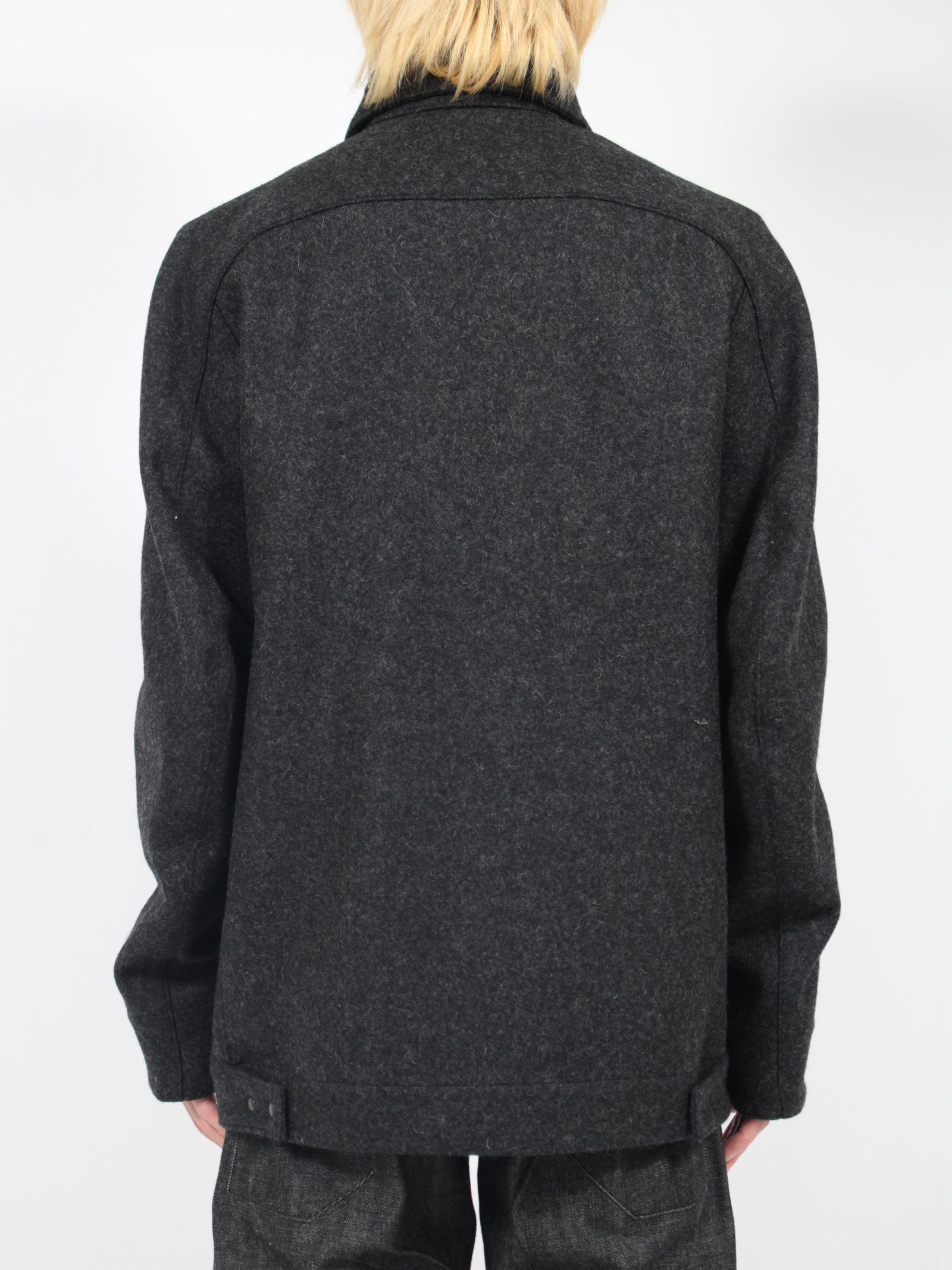 【24AW】6ポケット パネル メルトン ワークジャケット / 6POCKET PANEL MELTON WORK JACKET / ブラック