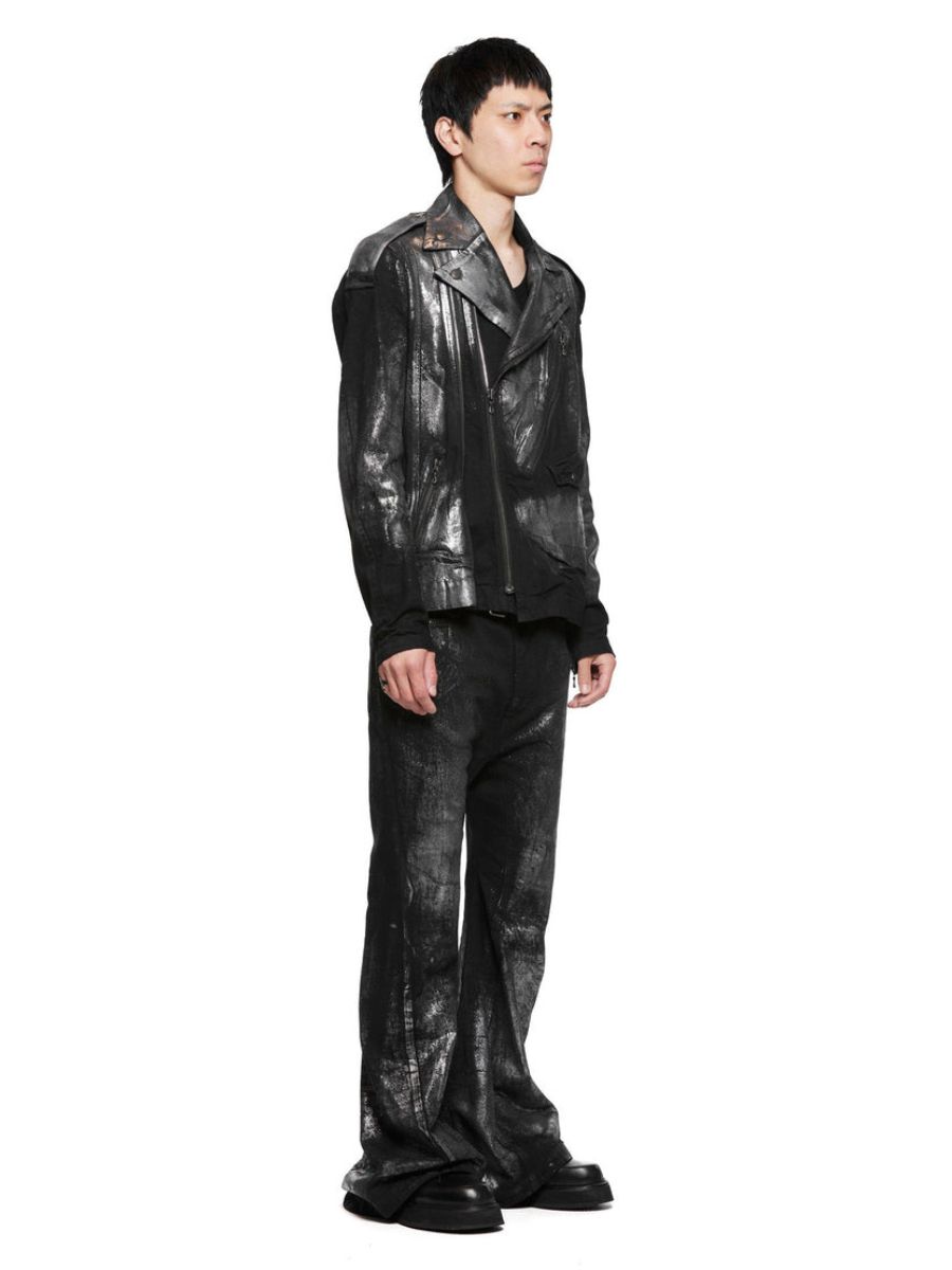 新品 JULIUS 25ss クロップド デニムジャケット L 黒 JULIUS - 新品 JULIUS 25ss クロップド デニムジャケット L 黒の