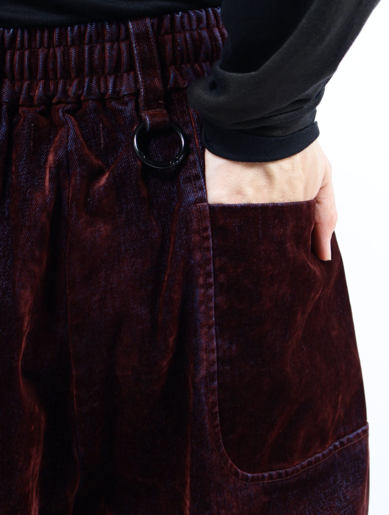 【26SS】 カバード デニム ショート トラウザー / COVERD DENIM SHORT TROUSERS / ブラウン