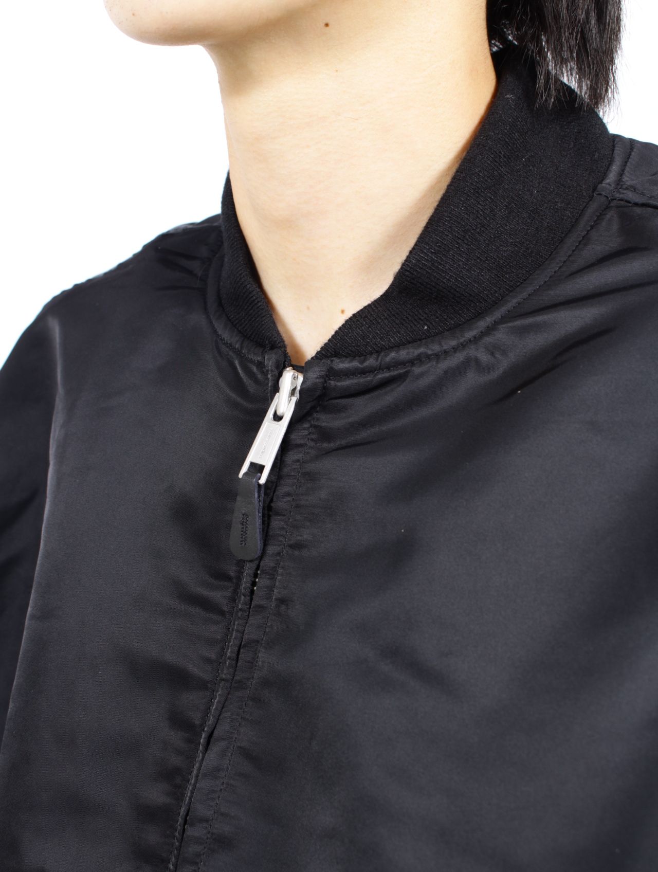 【25AW】ナイロン ボンバー ジャケット / BROAD BOMBER / OIL(ブラック)