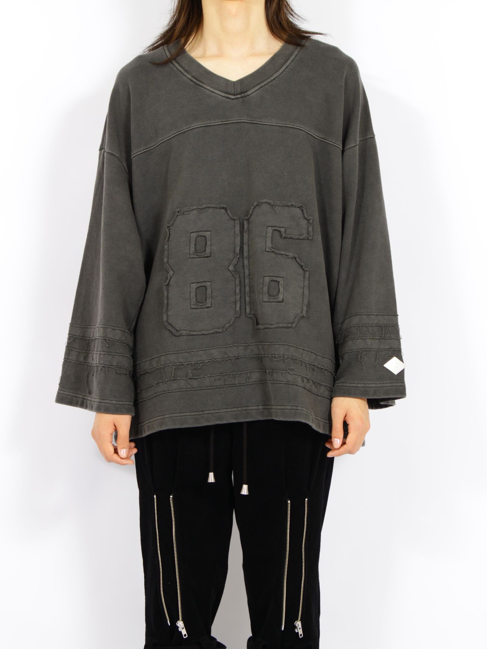 【26AW】 コットン ホッケー ジャージー チーム 長袖 プルオーバー / COTTON HOCKEY JERSEY'TEAM / ブラック