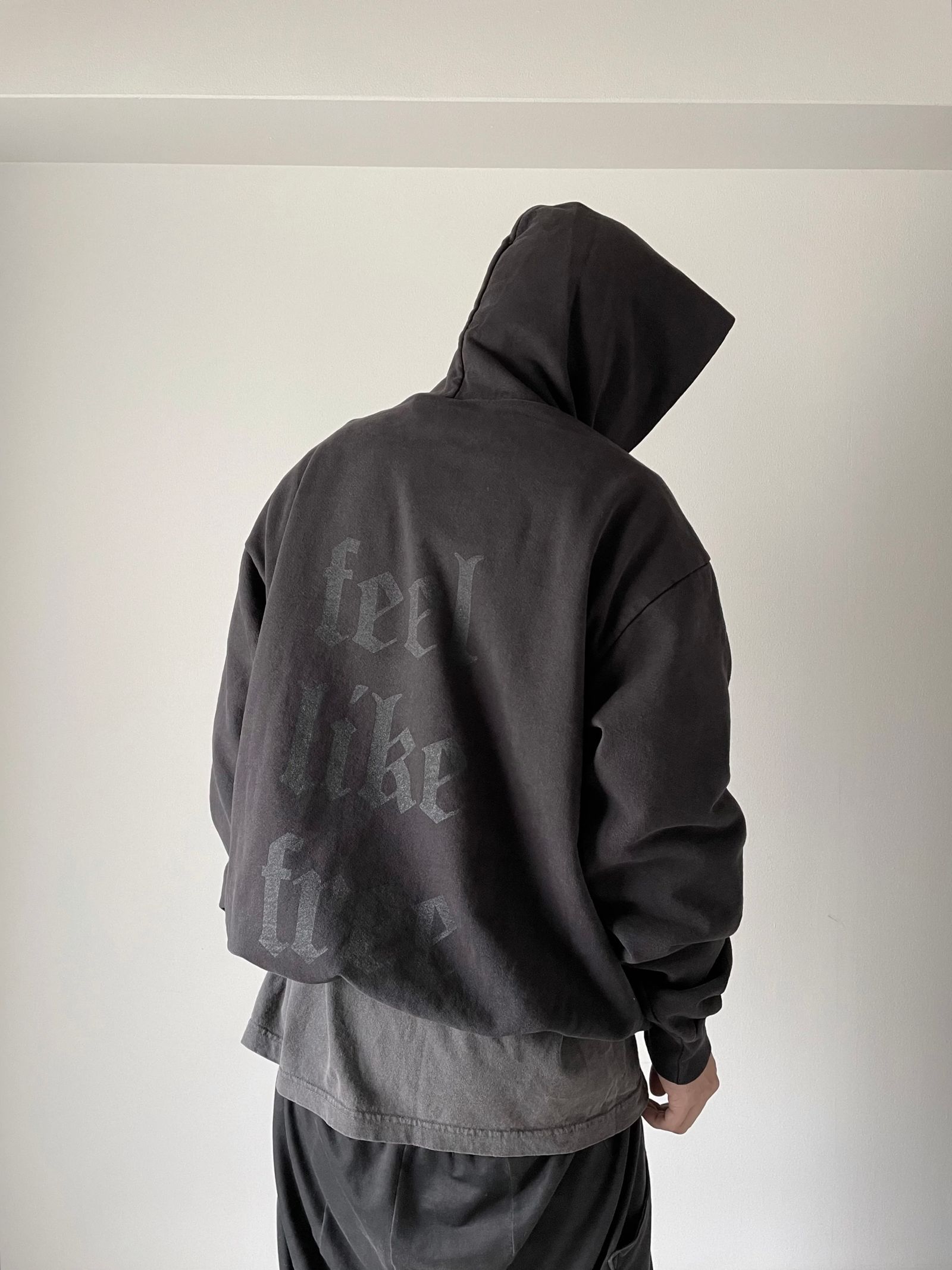 ASKABYSS - バックプリント パーカー / FADED FLE HOODIE