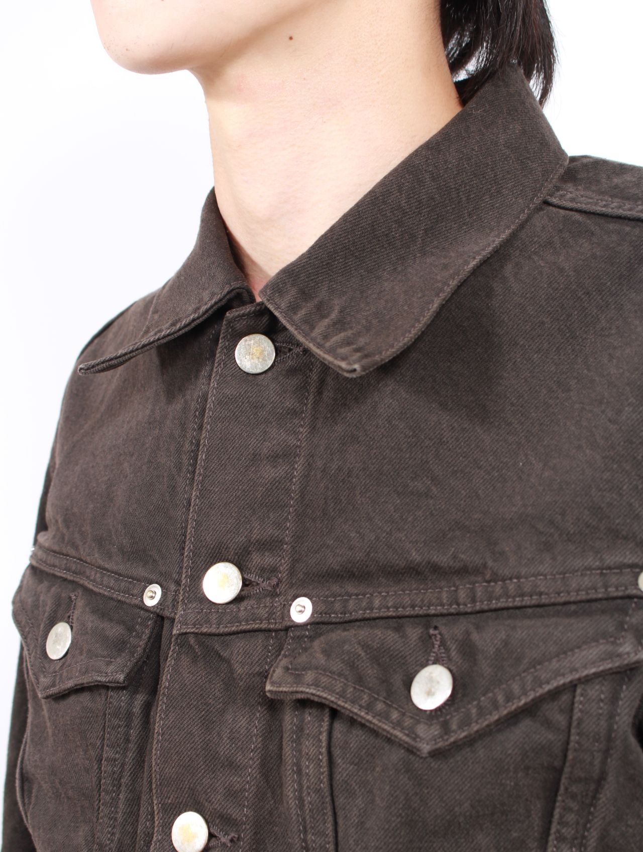 【25AW】 3D トラッカー ジャケット デニム ジャケット サード タイプ/ 3D TRUCKER JACKET / DARK BROWN(ダーク ブラウン)