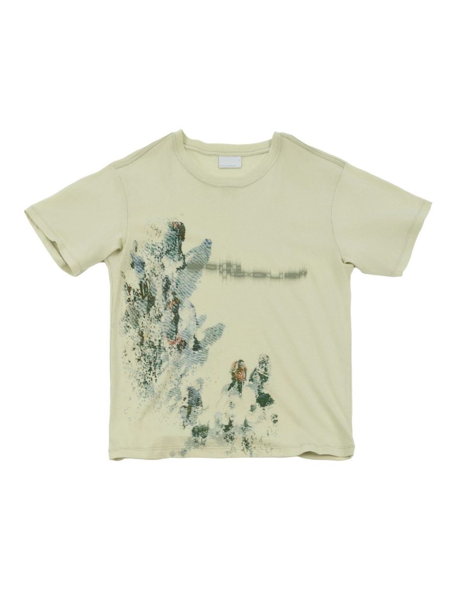 オーバーレイ Tシャツ 半袖 シャツ / OVERLAY T-SHIRT / ライトグリーン SG27SSTOTS006