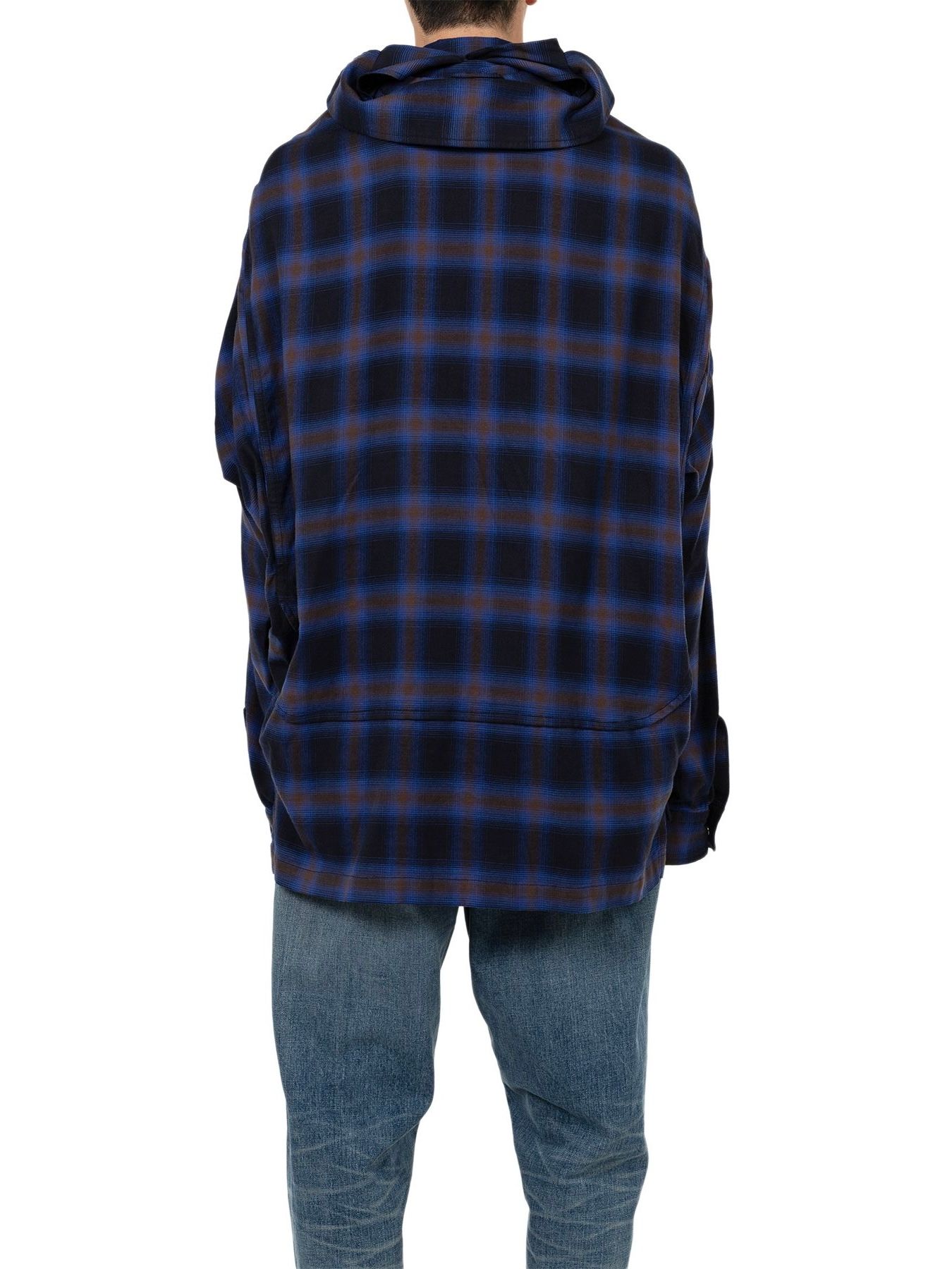 【25AW】ショール レイヤード シャツ / SHAWL LAYERED SHIRTS / ブルー