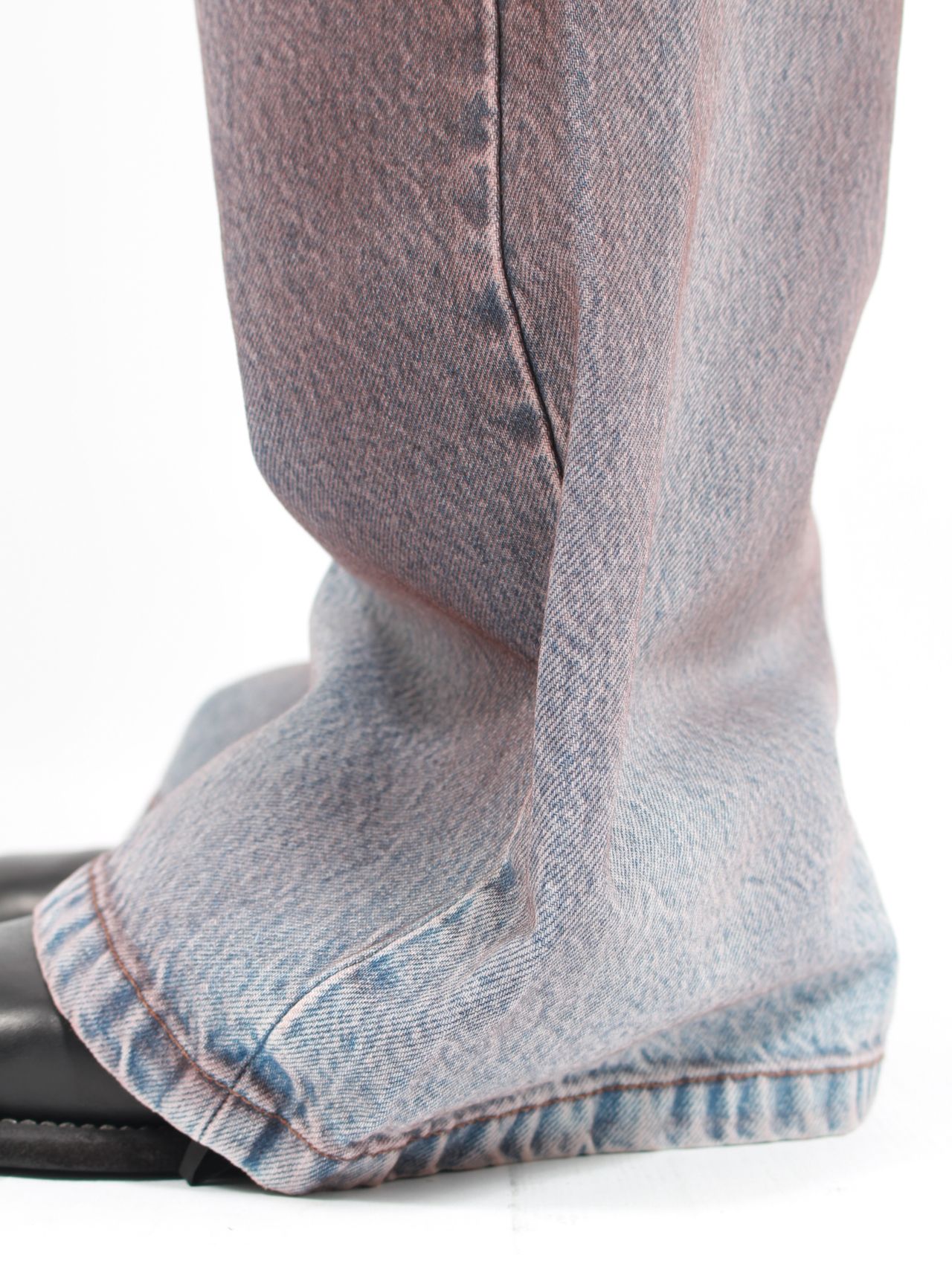 【25AW】スキッド ジーンズ ワイド デニム パンツ / SKID JEANS / BLUE VINTAGE CLAY COAT(ブルーブラウン)