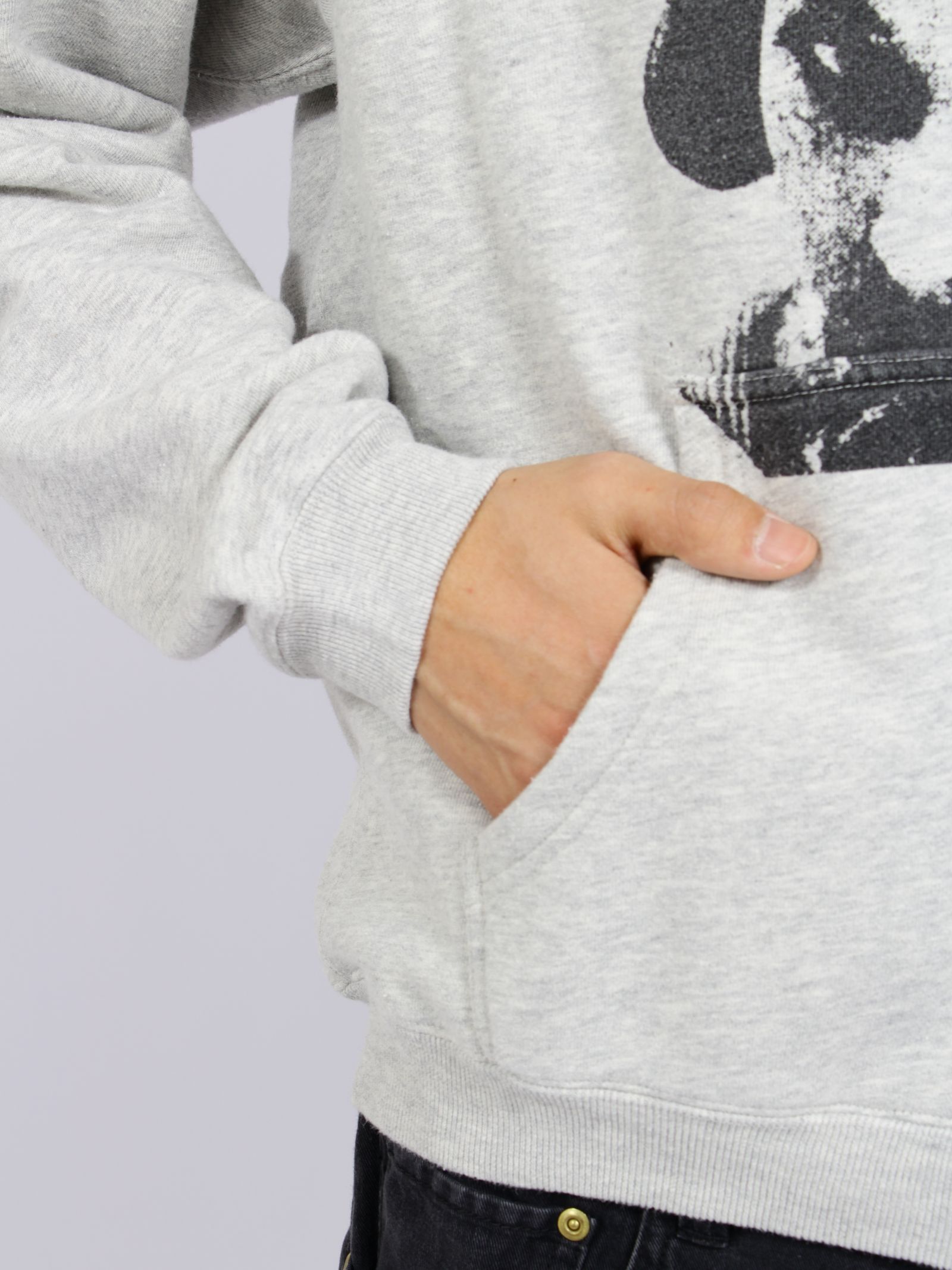 【26AW】ディストーテッド・ガール・ジップアップ・フーディ / "DISTORTED Girl" Zip-up Hoodie / グレー