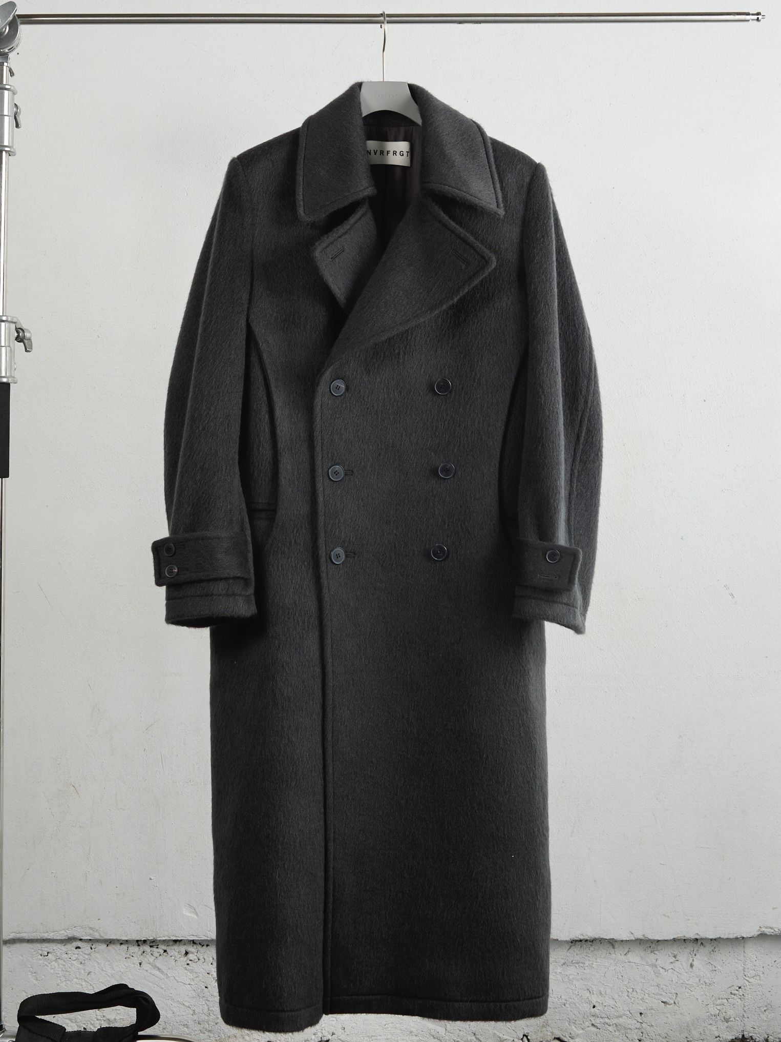 【希少】90s レトロ ダブル トレンチコート 太畝コーデュロイ ブラック 黒 サンヨーコート SANYOCOAT ＜100年コート＞クラシックダブル