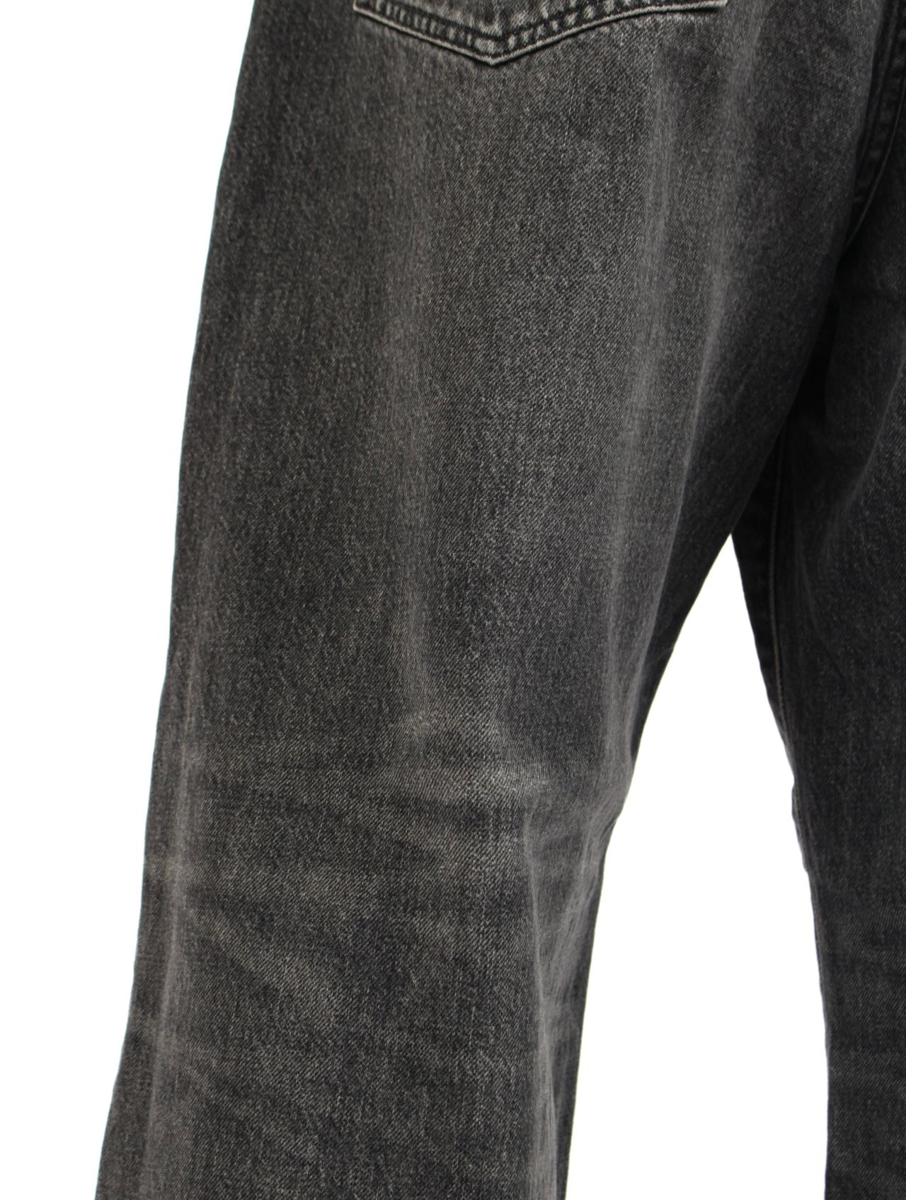 【25AW】"D" バックル スーパー ワイド デニム パンツ / "D" BUCKLE SUPER WIDE DENIM PANTS / ブラック
