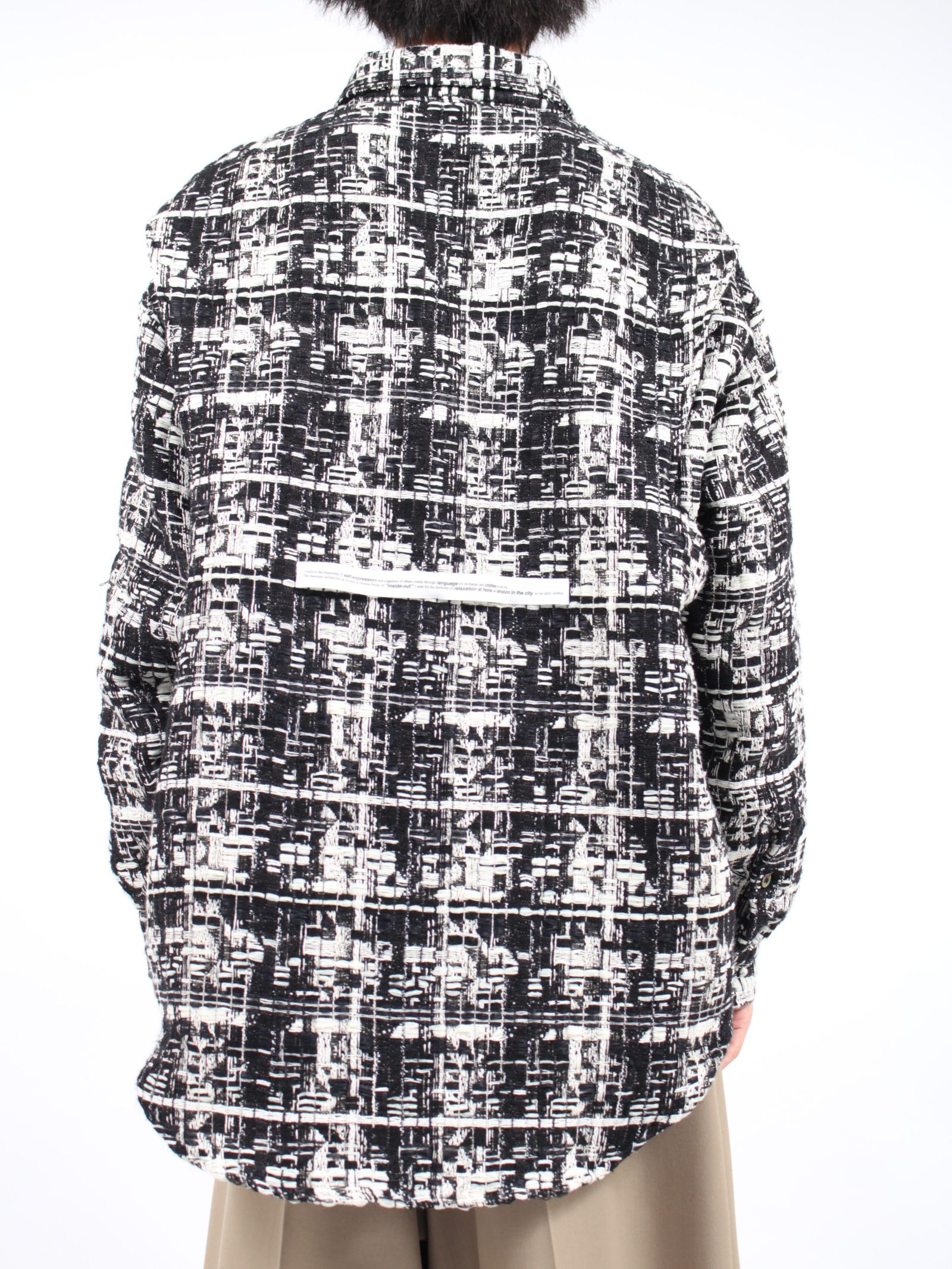 【24AW】コットンツイード ジャケット / COTTON TWEED JACKET / ブラック