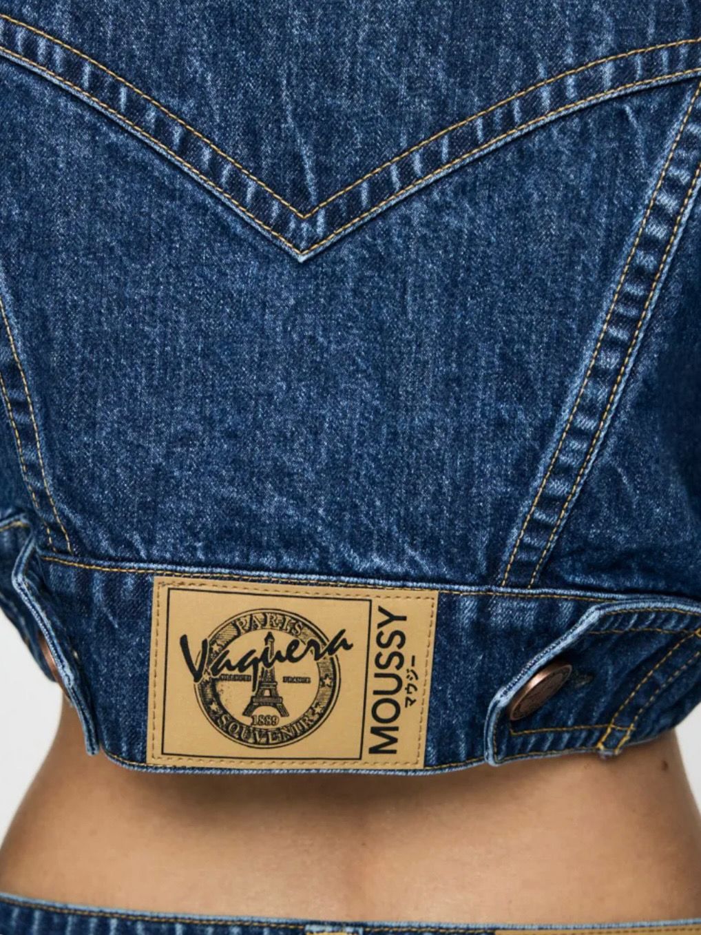 【26SS】クロップド デニム ジャケット / VQ DENIM JACKET / ブルー