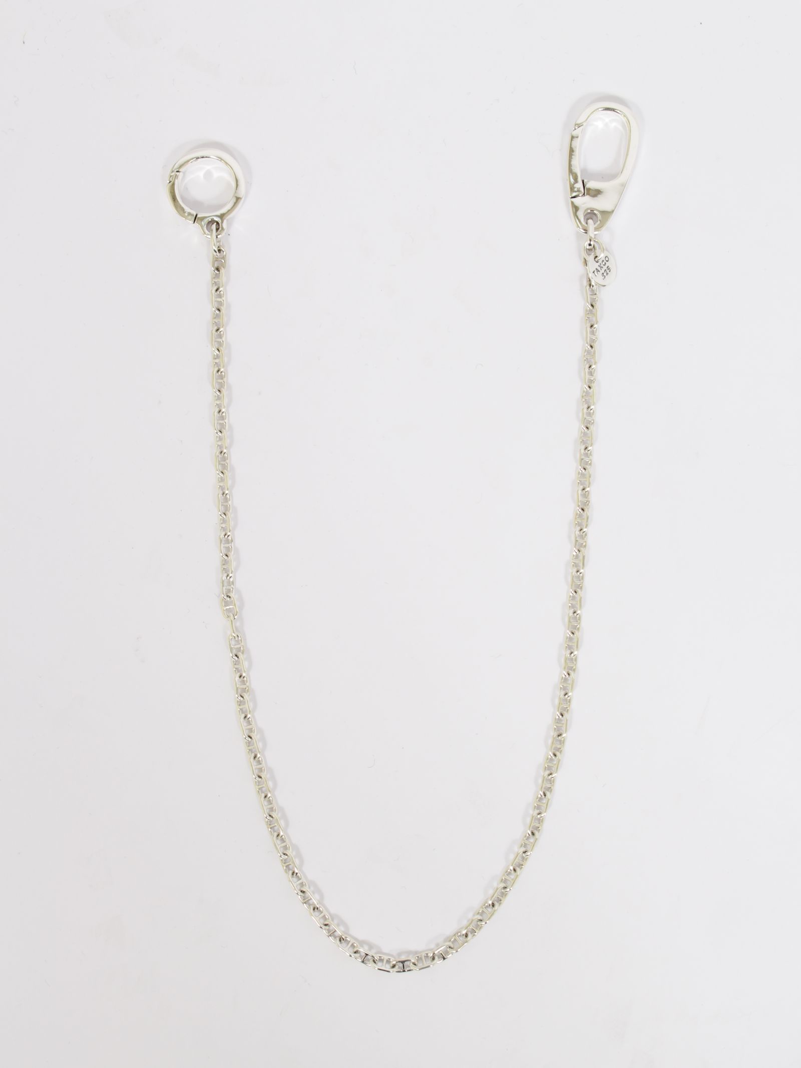 ダブル クラスプ ウィズ ソリッド アンカー リンク ウォレットチェーン / DOUBLE CLASP WITH SOLID ANCHOR LINK / シルバー