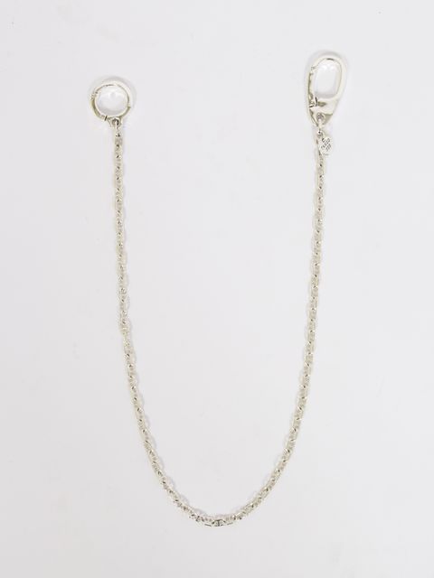 ダブル クラスプ ウィズ ソリッド アンカー リンク ウォレットチェーン / DOUBLE CLASP WITH SOLID ANCHOR LINK / シルバー