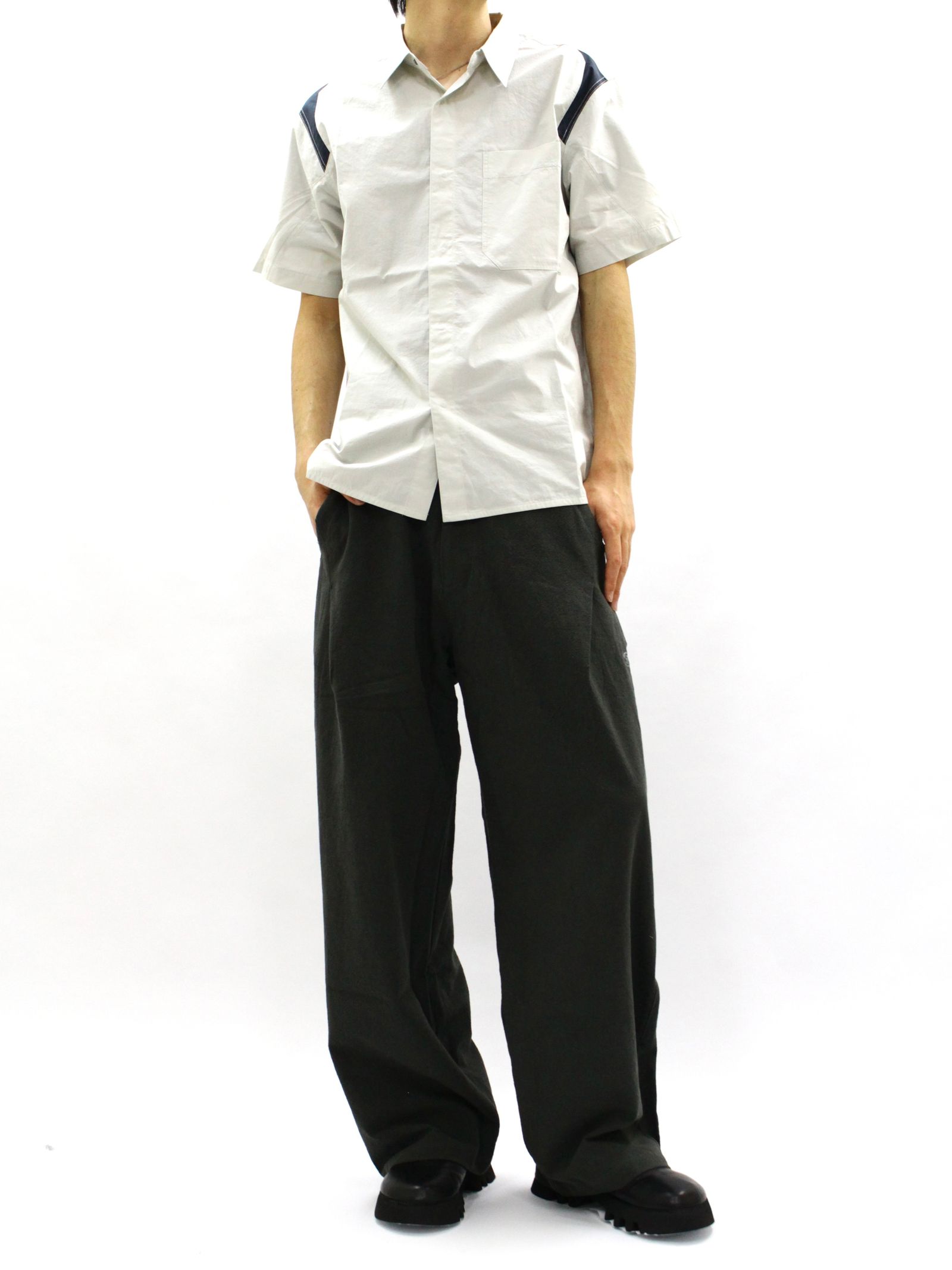 【26SS】ウェーブ テープド パンツ / WEAVE TAPED PANTS / グレー