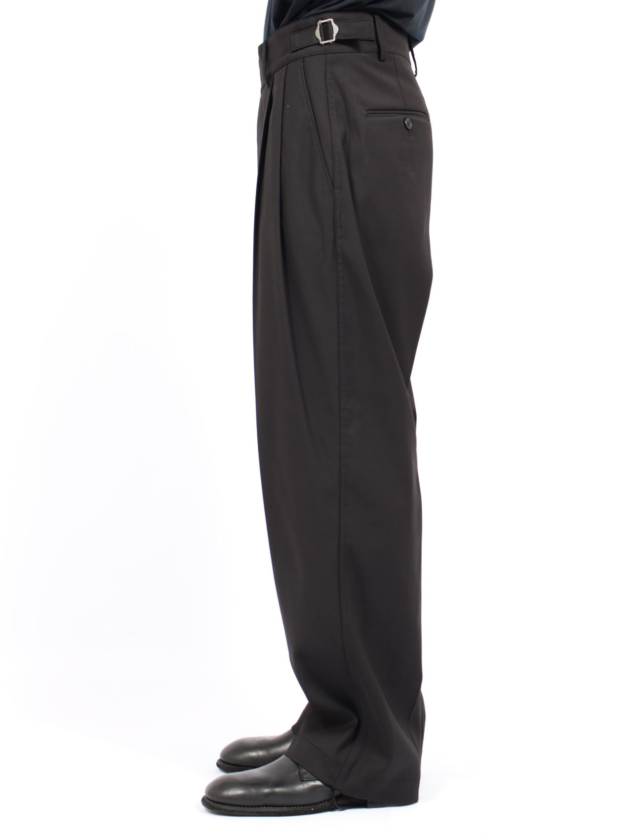 【25AW】サンティアゴ スラックス / SANTIAGO SLACKS / ブラック