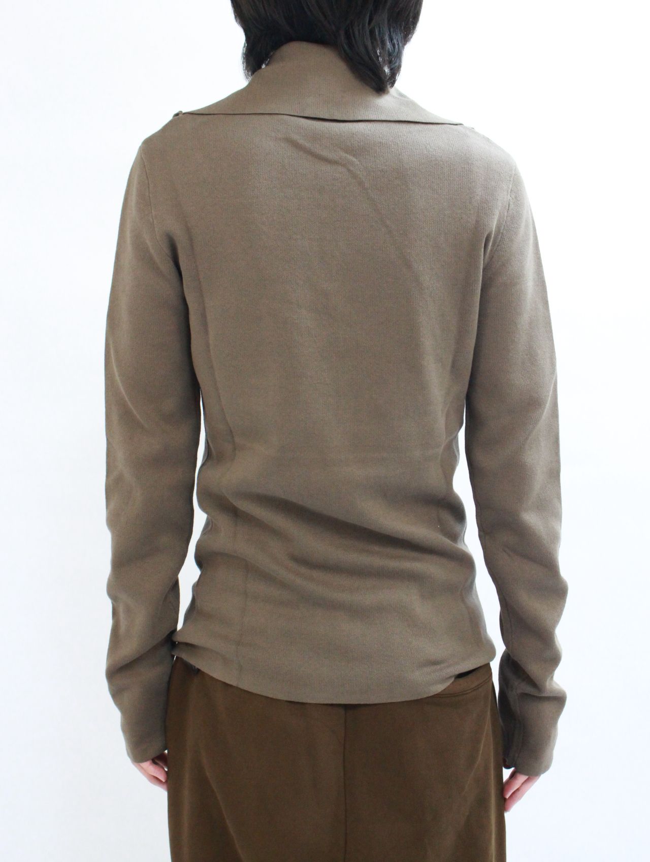 ジップアップ タートルネック / ZIP UP TURTLE NECK / BROWN (ブラウン)