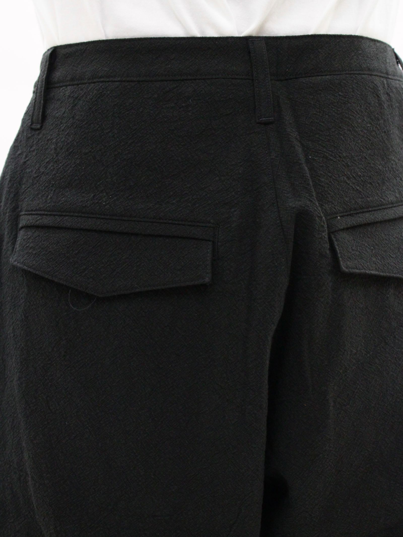 【26SS】ウェーブ テープド パンツ / WEAVE TAPED PANTS / ブラック