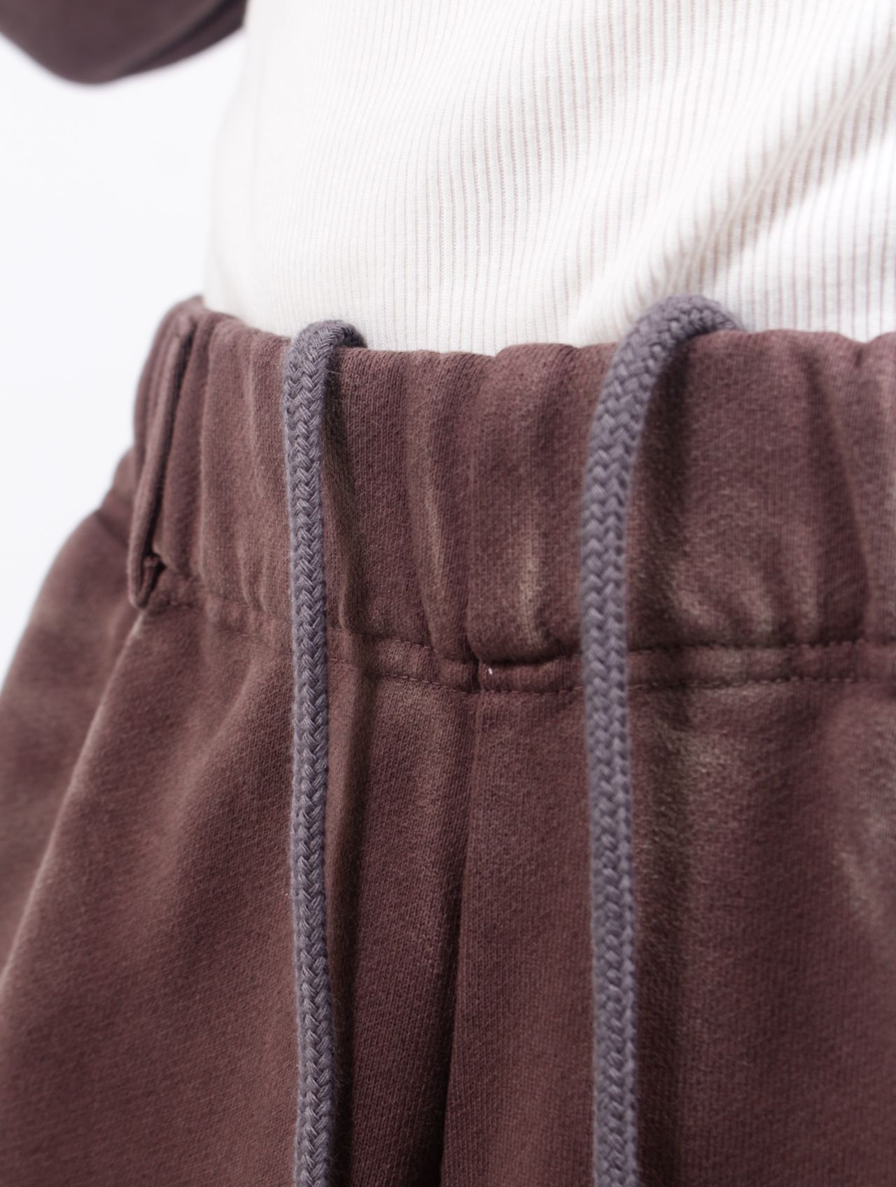 【25SS】"ファイア" ディストレスト スウェットパンツ / “FIRE” DISTRESSED SWEAT PANTS / ブラウン