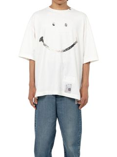 【25SS】スマイリー フェイス プリント 半袖 Tシャツ / SMILY FACE PRINTED TEE / ホワイト
