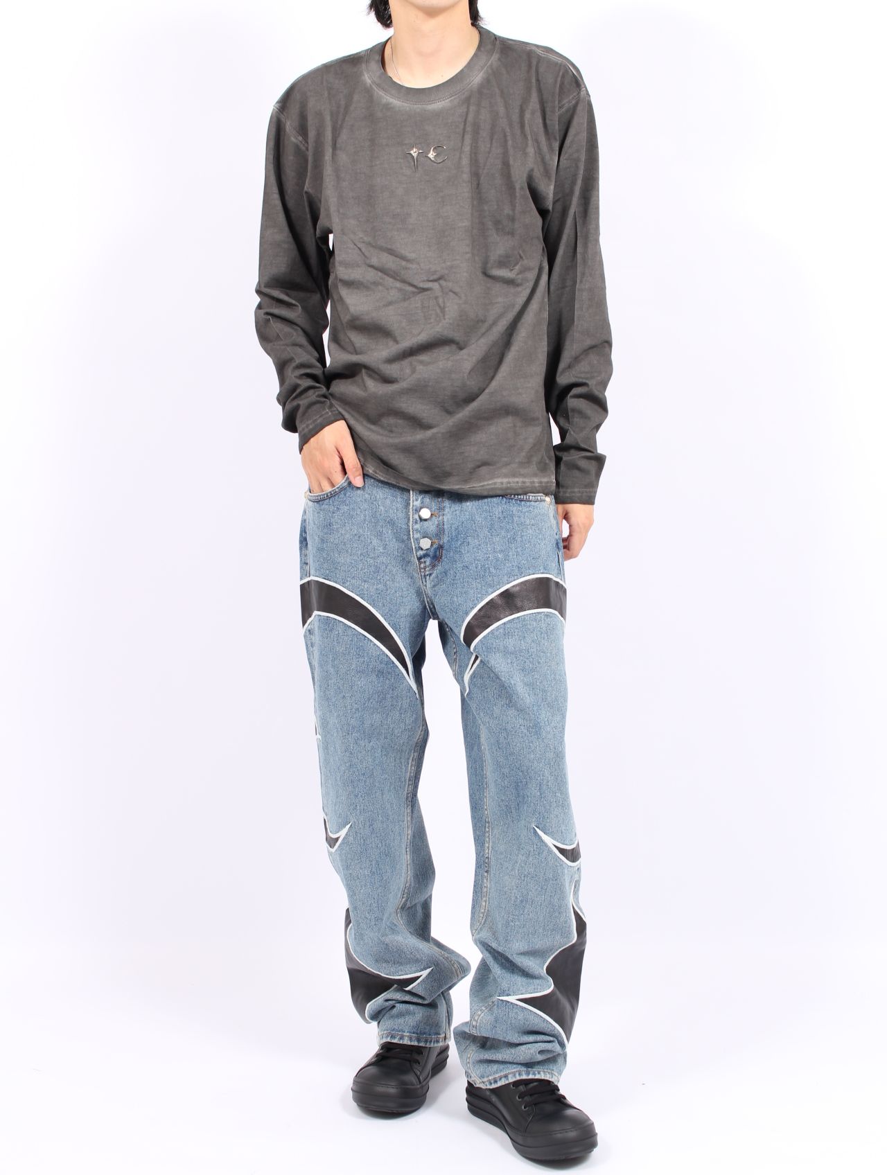 【25AW】TC ベーシック ロングスリーブ Tシャツ / TC BASIC LONG-SLEEVE / チャコール