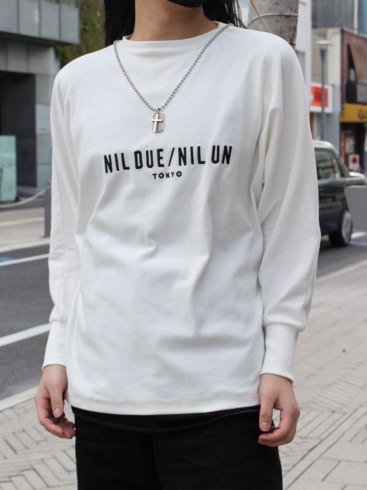 NIL DUE / NIL UN TOKYO - 刺繍ロゴ ロングスリーブTシャツ / LONG