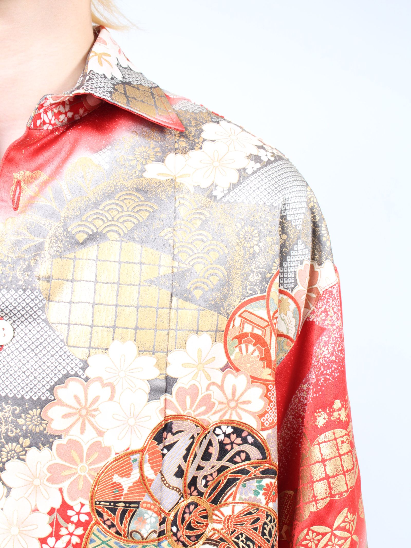 【24AW】パッディド ハワイアン シャツ / PADDED HAWAIAN SHIRT / レッド