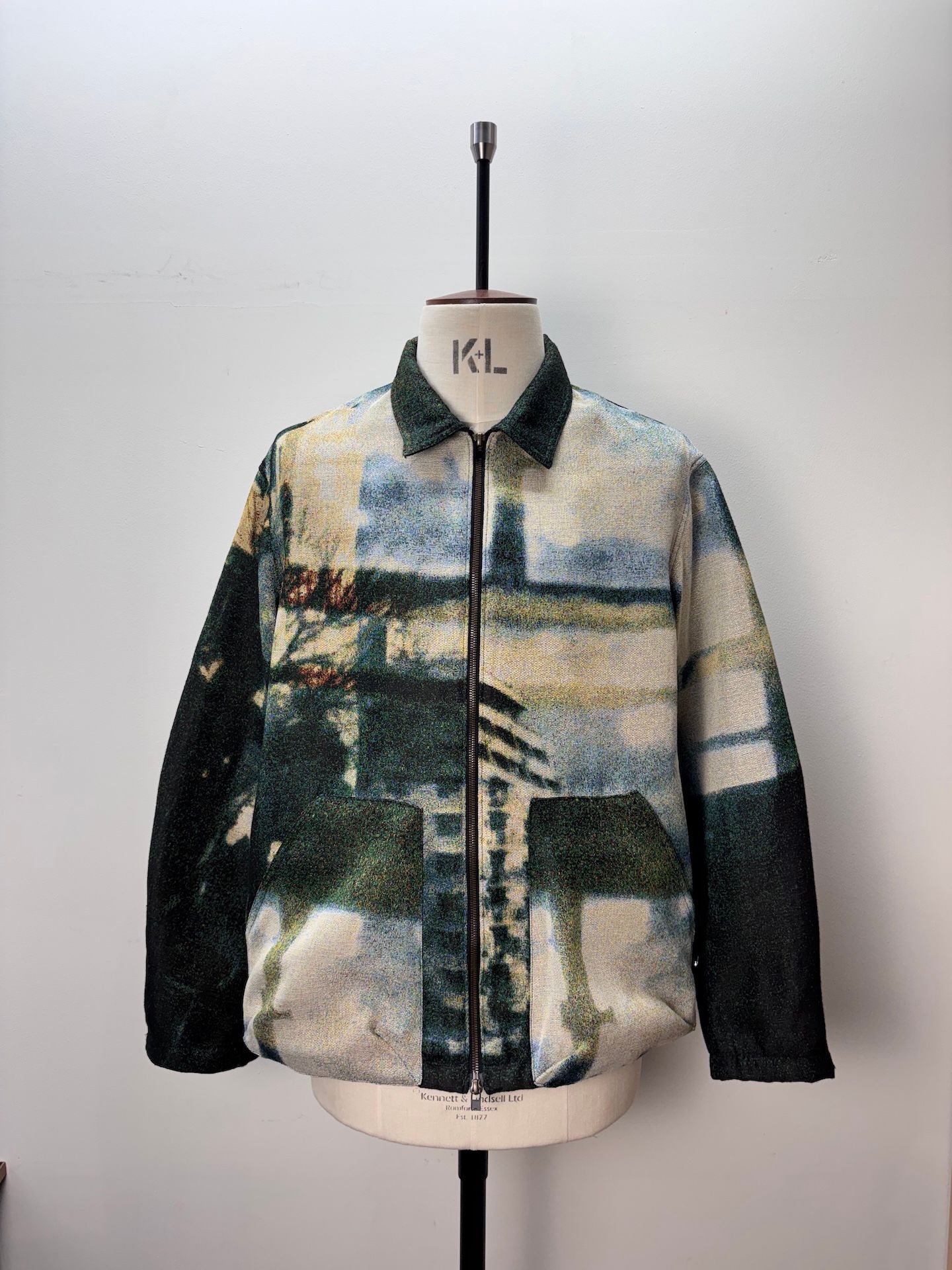 【27SS】ヒズ ワーク ブラウス 襟付き ジップアップ ブルゾン / HIS WORK BLOUSE (ISSUE#10) / マルチカラー
