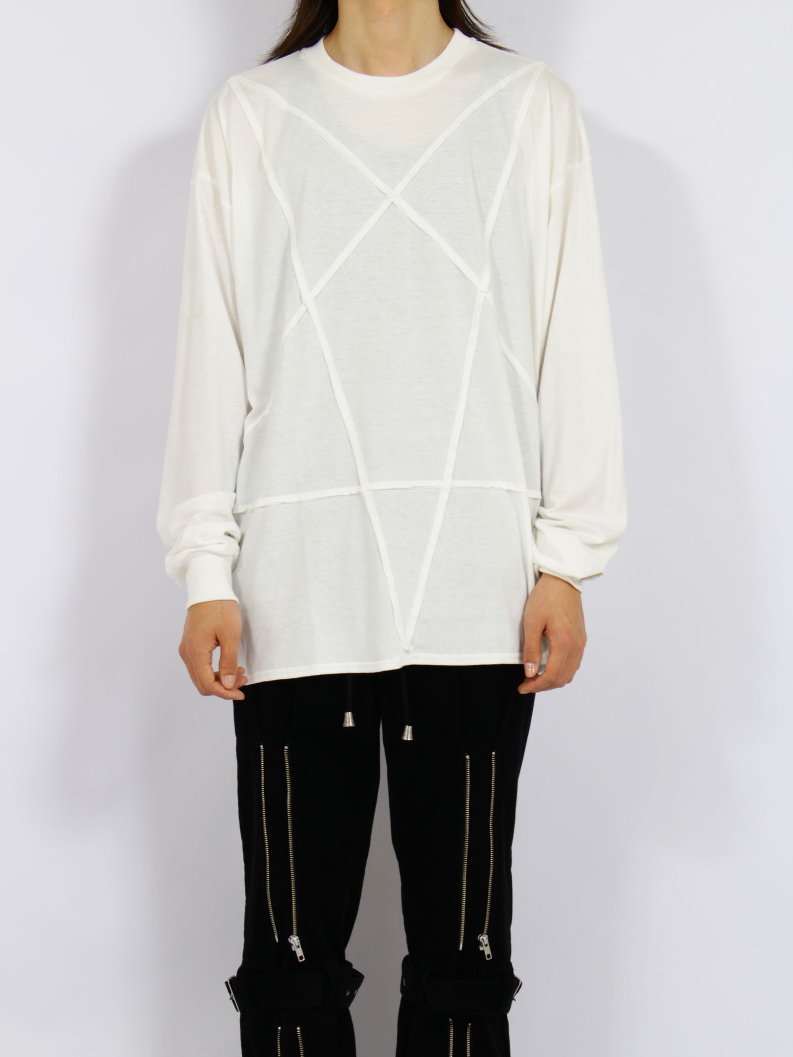 【26AW】コットン ペンタグラム スイッチ ロングスリーブ Tシャツ 長袖 Tシャツ / COTTON PENTAGRAM SWITCHED L/S T-SHIRT / ホワイト