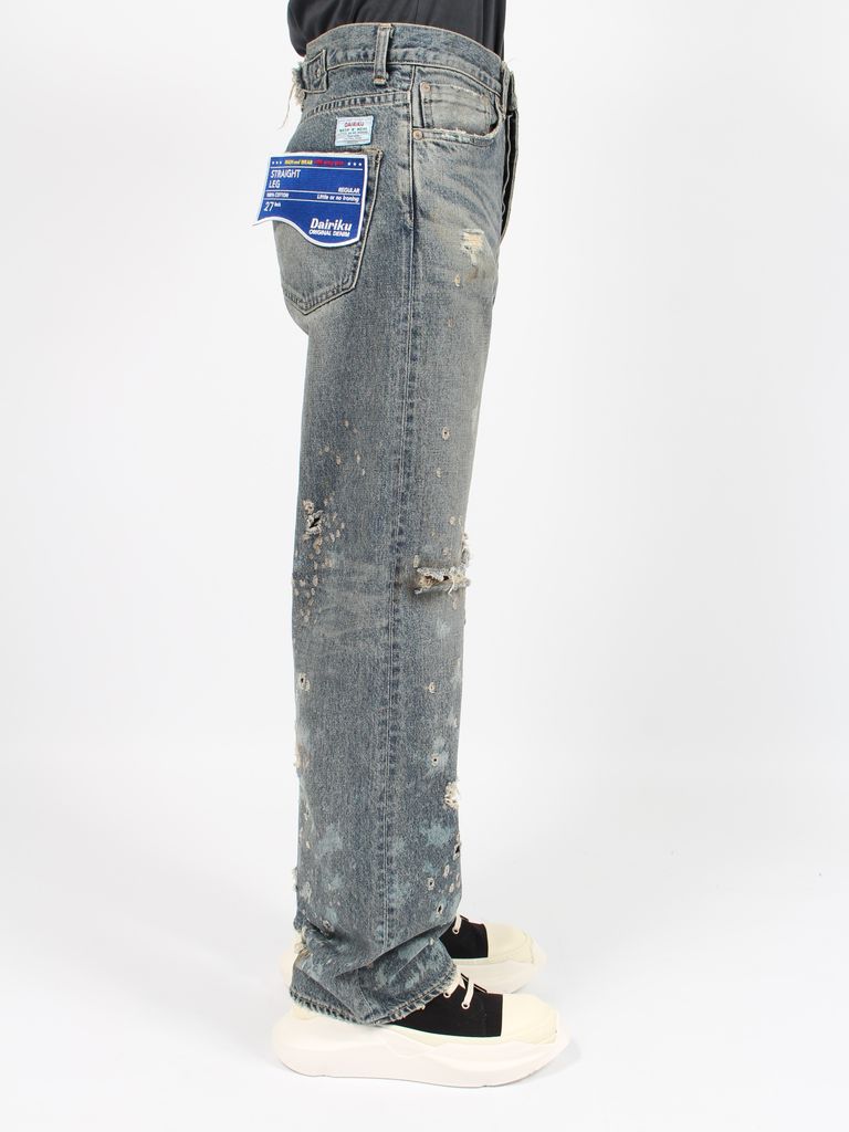 DAIRIKU - 【24SS】ダメージ デニム ストレート パンツ /  