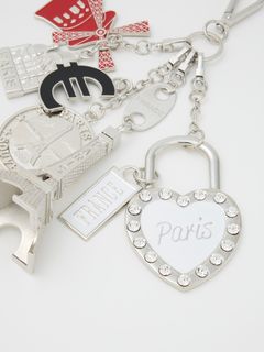 【26SS】ハート パッドロック スーベニア キーチャーム / VQ HEART PADLOCK SOUVENIR / シルバー